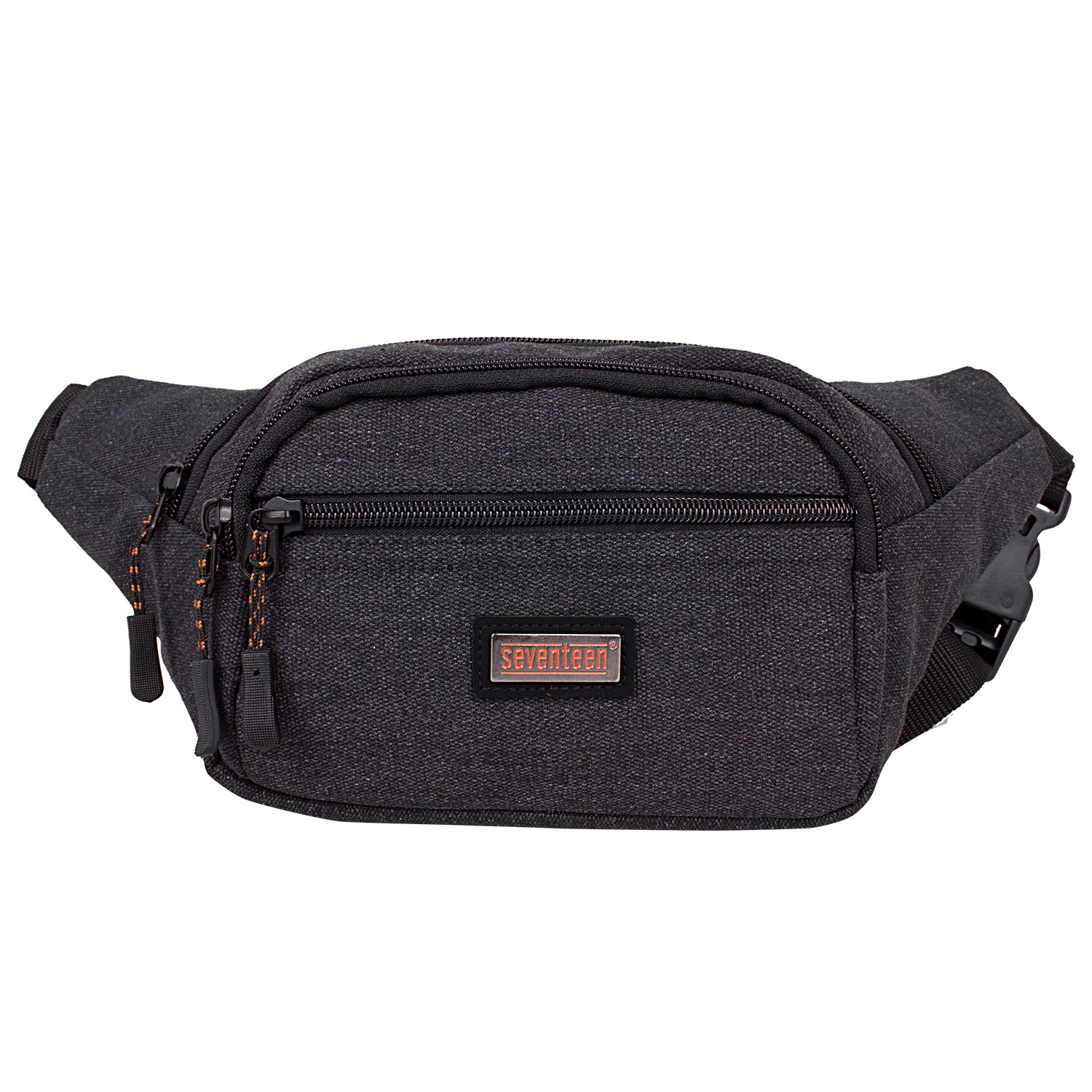 Seenteen 3471 Unisex Kanvas Bel Çantası Siyah
