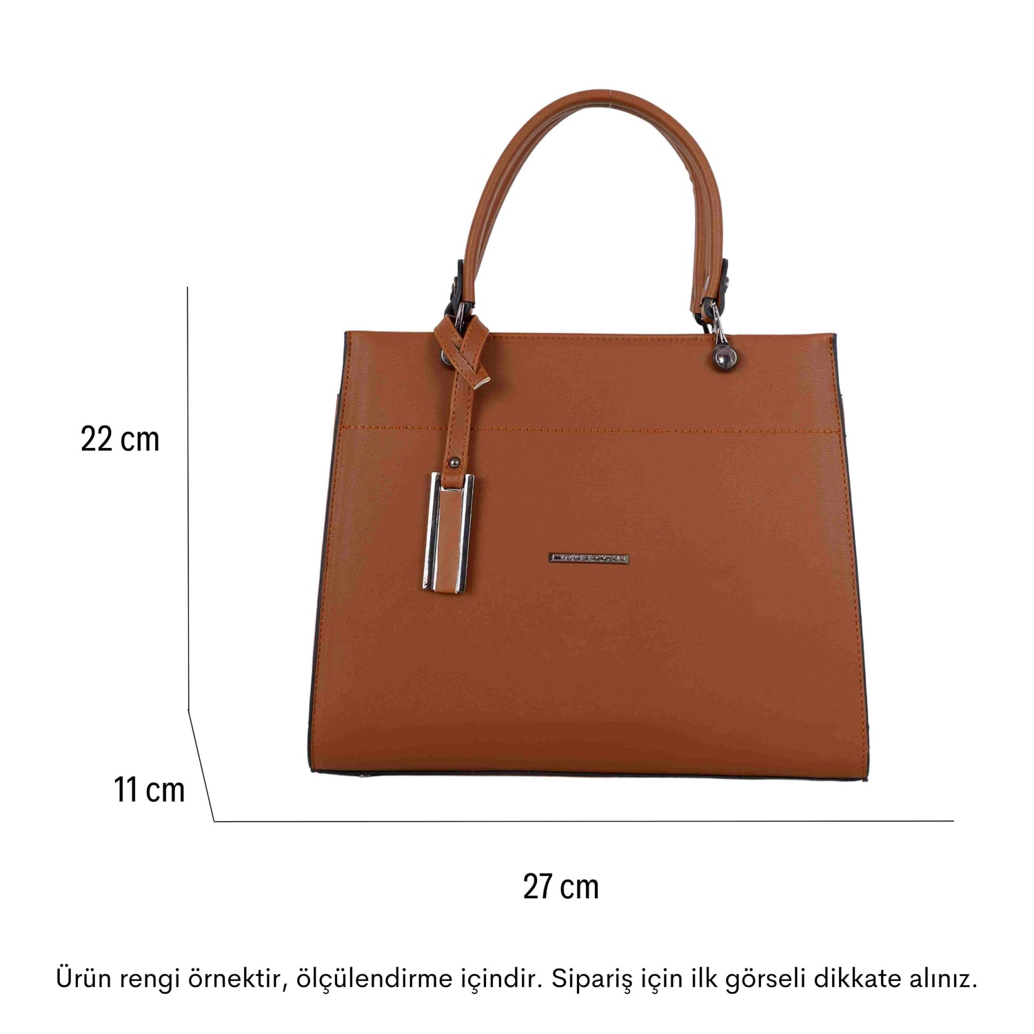 Bagacar M824 Taba Suni Deri Bayan Çapraz El ve Omuz Çantası
