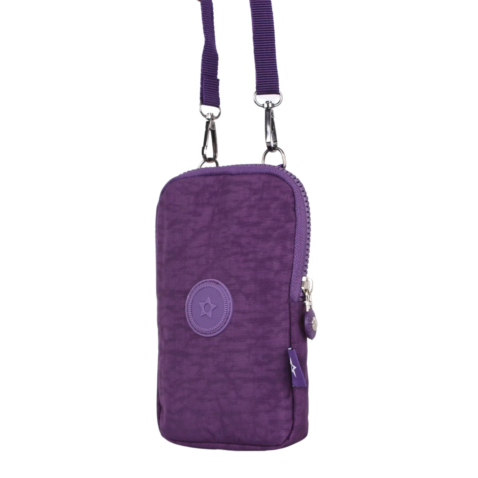 Bagacar Klinkır Kumaş Telefonluklu Çanta Mor