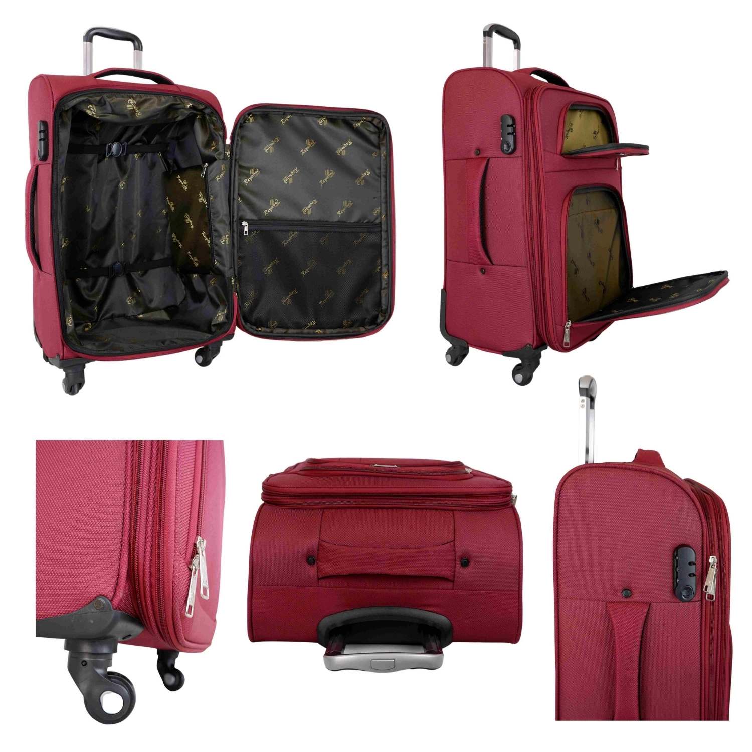 Bagacar Ultra Hafif Körüklü Kumaş Kabin Boy Valiz Haki