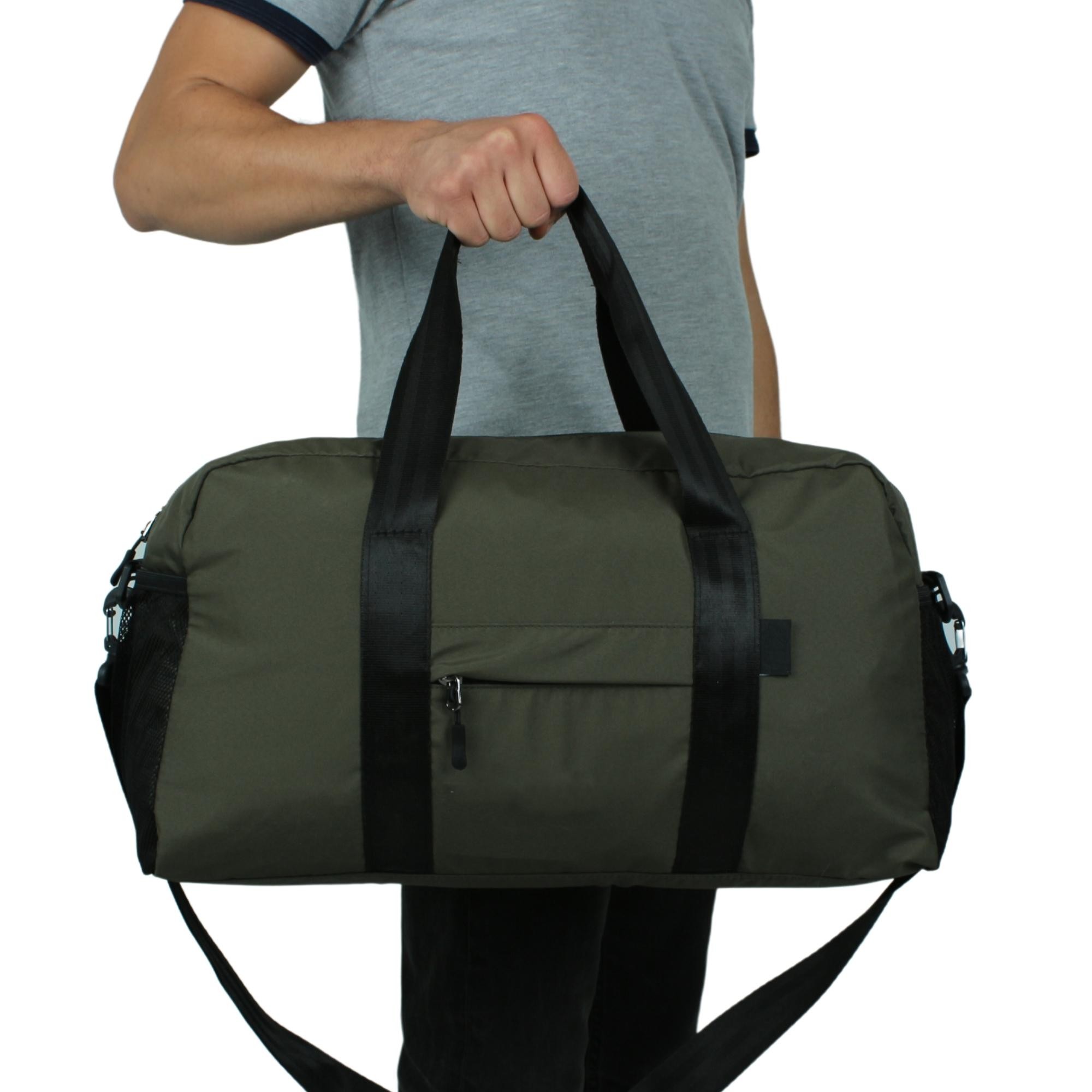 Bagacar 30x50x16 Cm Yeşil Paraşut Kumaş Plaj Spor ve Seyahat Çantası