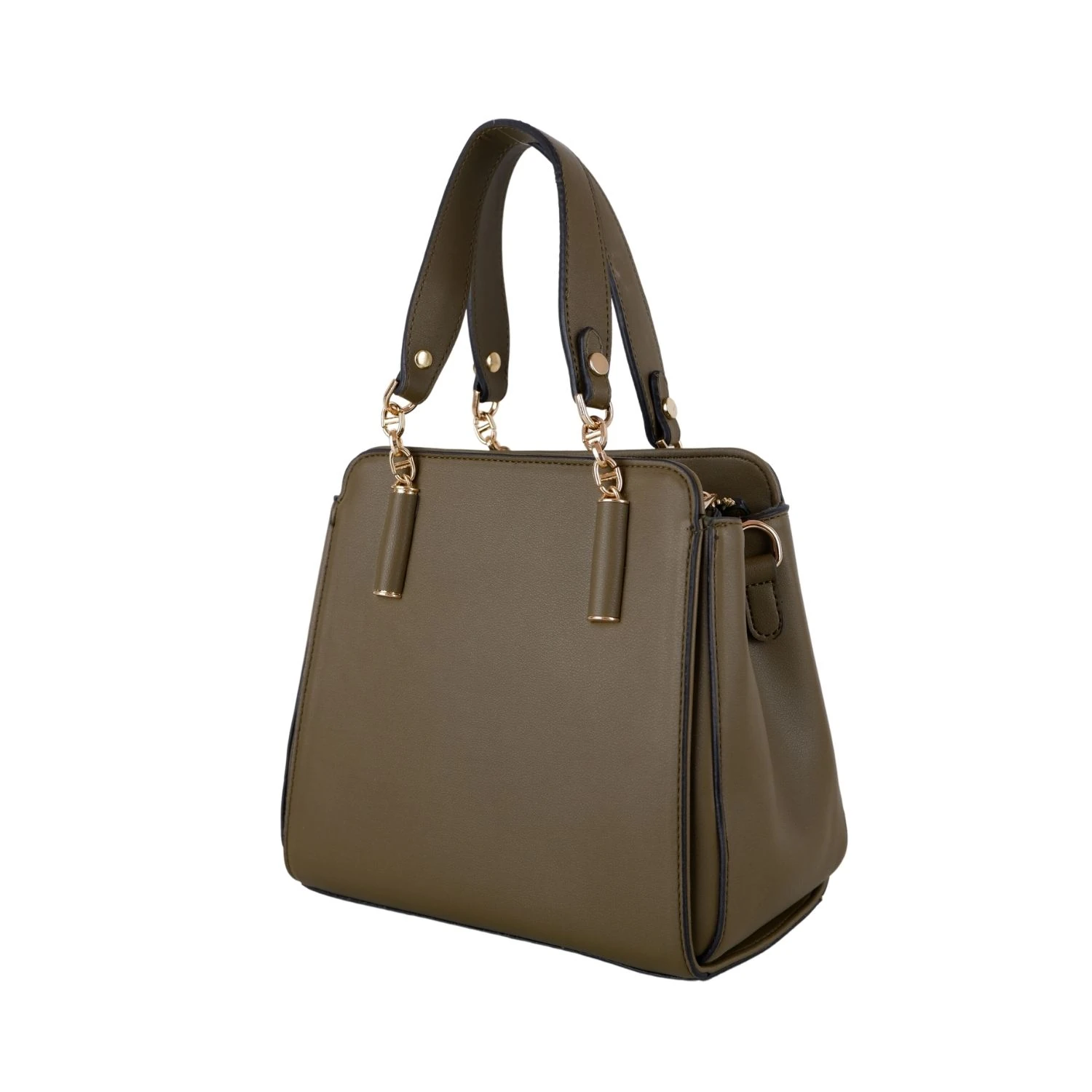 Bagacar 828 Haki Suni Deri Bayan Çapraz El ve Omuz Çantası