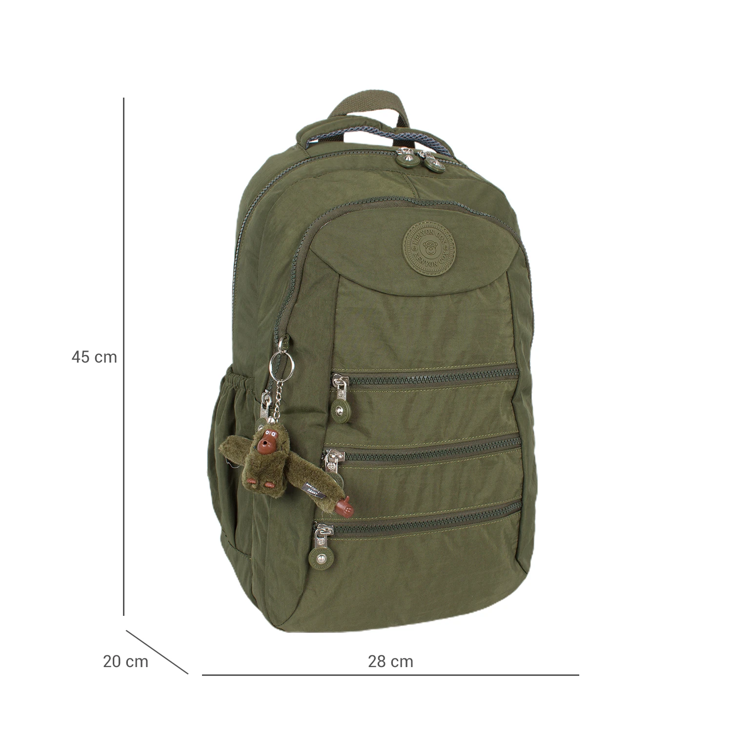 Kenyon 1926 Unisex Klinkır Kumaş Sırt Çantası Haki