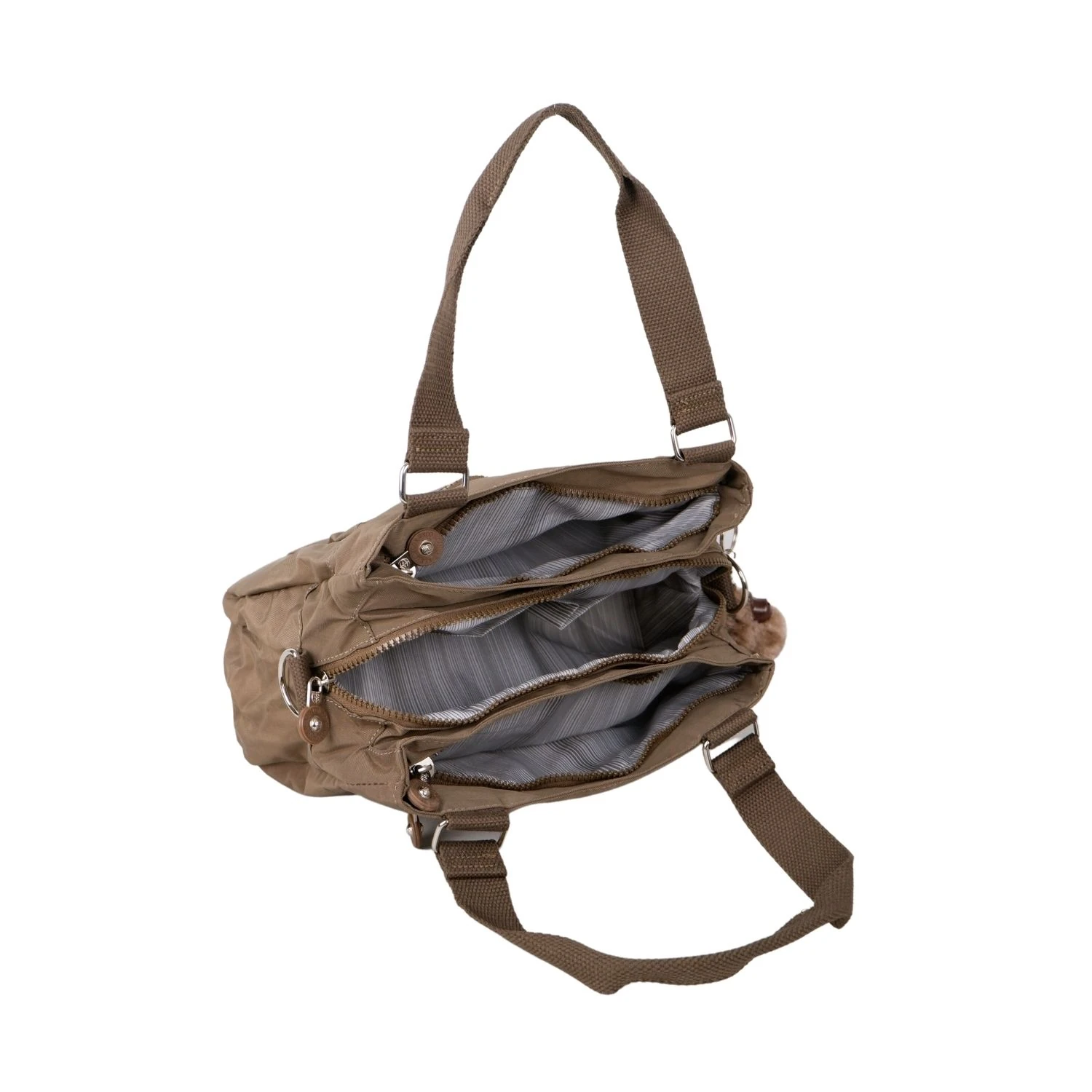 Kenyon C1112  Klinkır Kumaş Bayan Çapraz El Omuz Çantası Haki