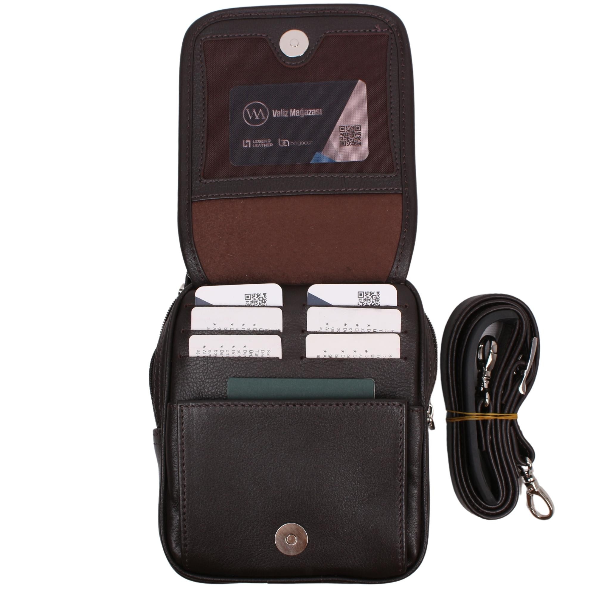 Legend Leather 4598 Siyah Hakiki Deri Erkek Portföy El Ve Omuz Çantası