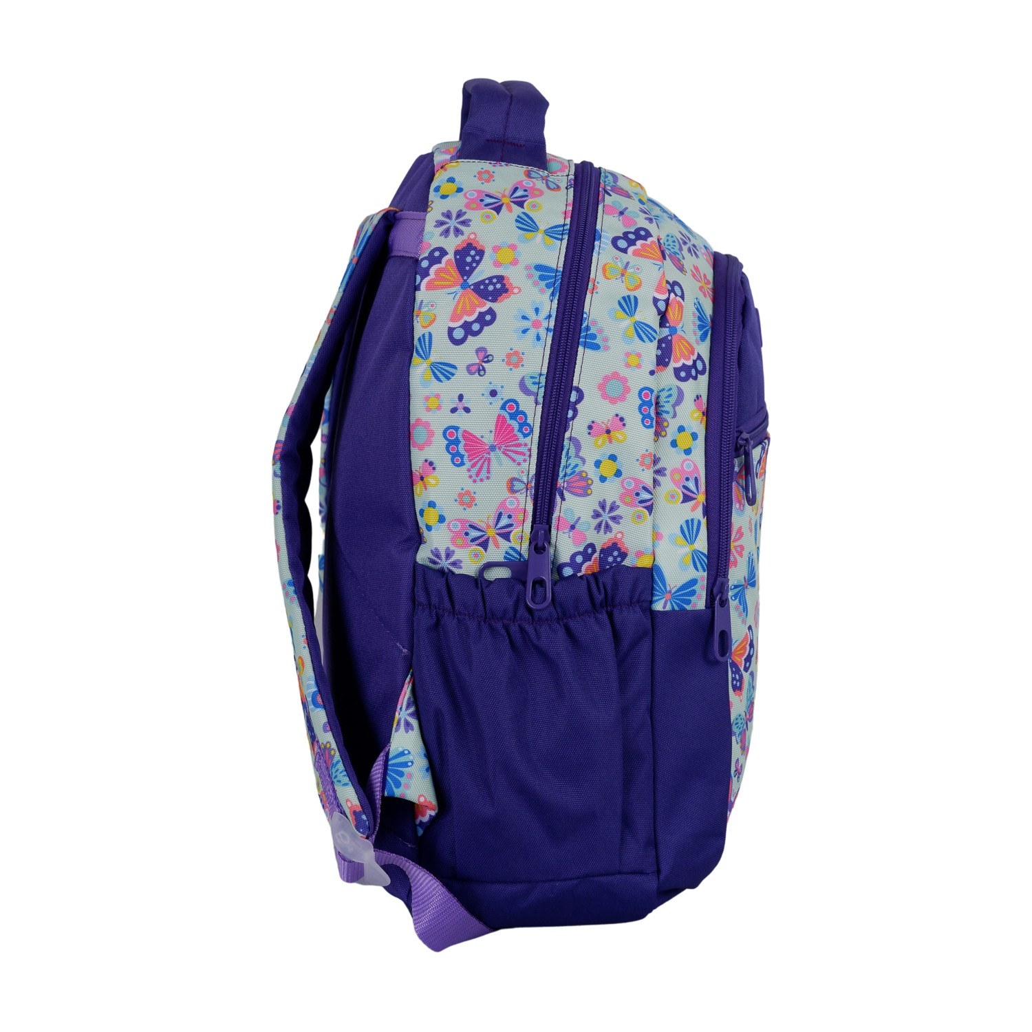 Bagacar Kids Kız Kelebek Model Kalemlikli Beslenmeli Set Sırt Çantası