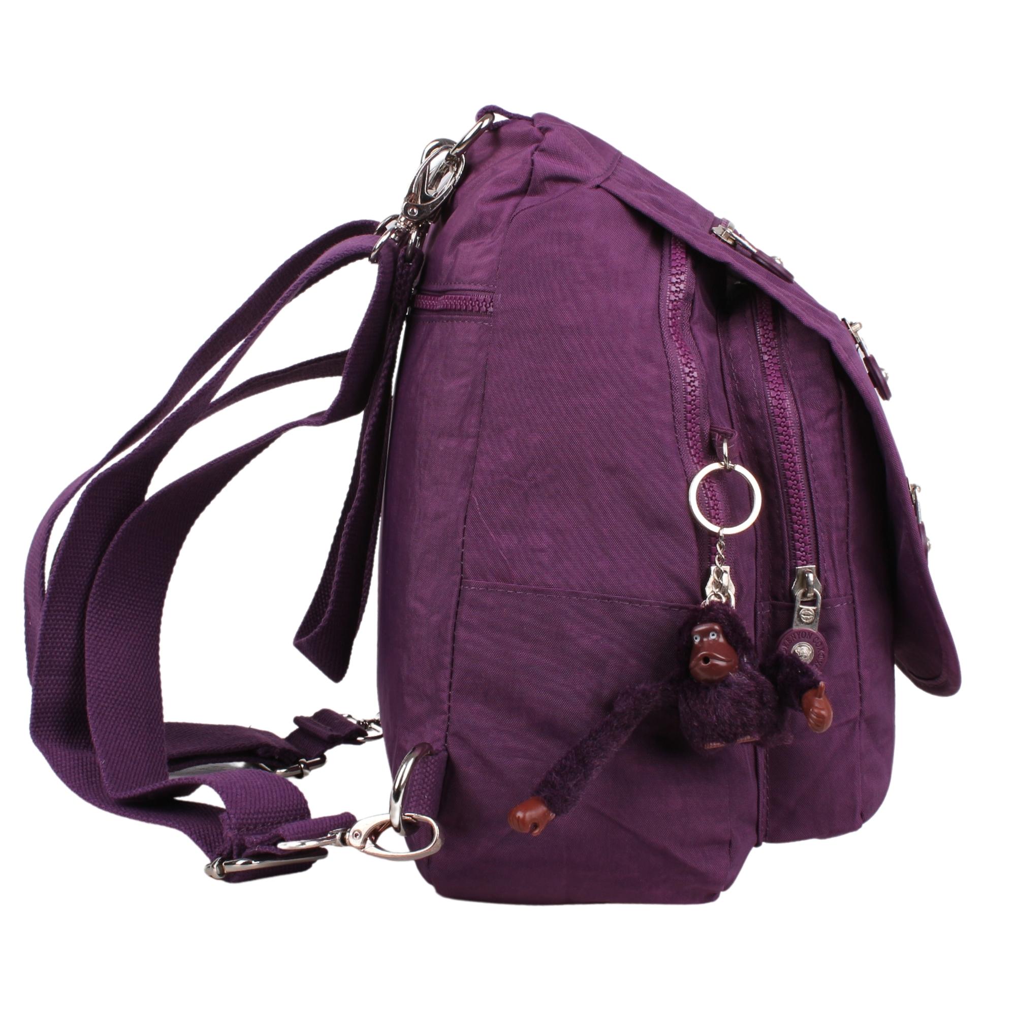 Kenyon Cox 8601 Mor Unisex Klınkır Maymunlu Günlük Kol ve Sırt Çantası