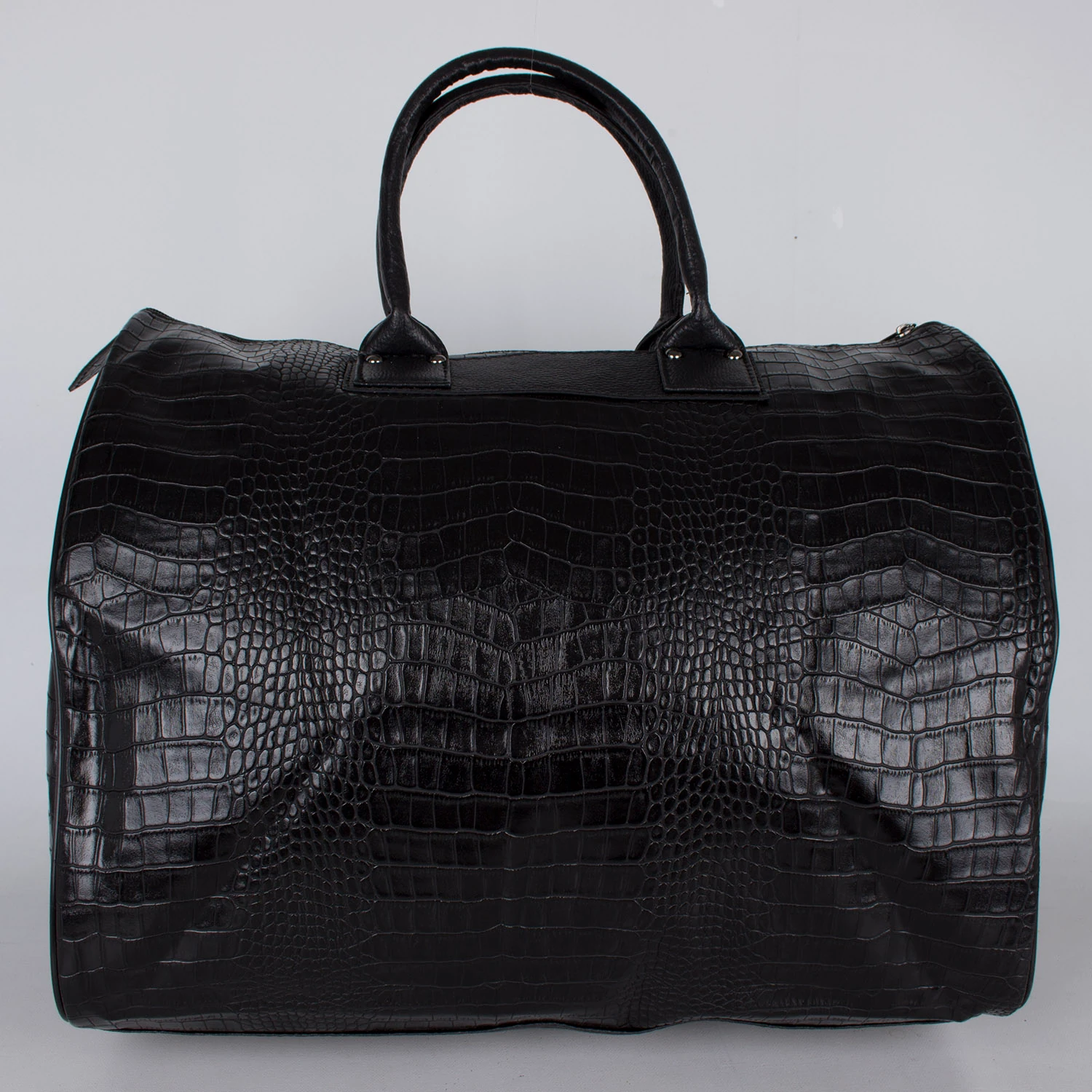 Bagacar Geniş El Bavulu ve Seyahat Çantası Kroko Siyah