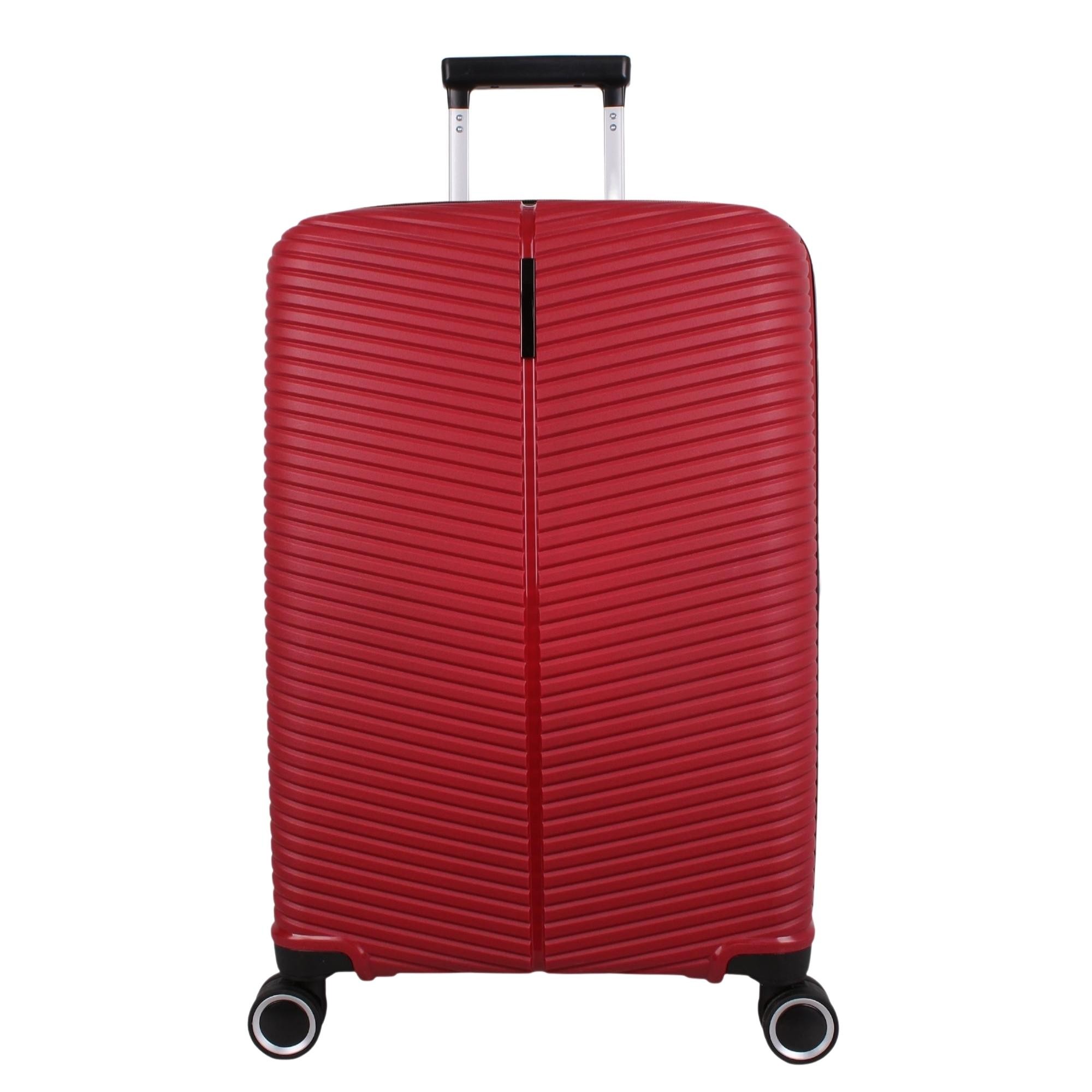 Bagacar Ultra Light Kırılmaz Silikon Büyük Boy Valiz Bordo