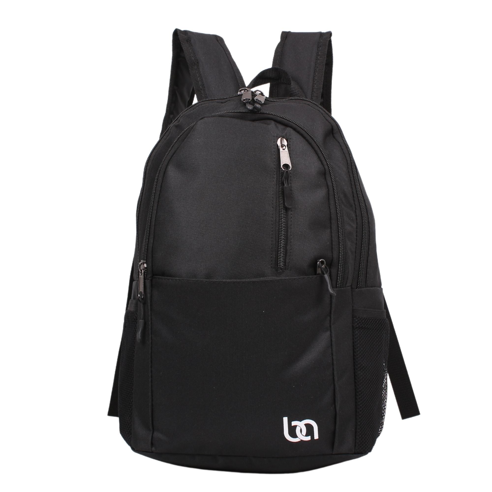 Bagacar Mnt Cepli Siyah Unisex Okul ve Günlük Sırt Çantası