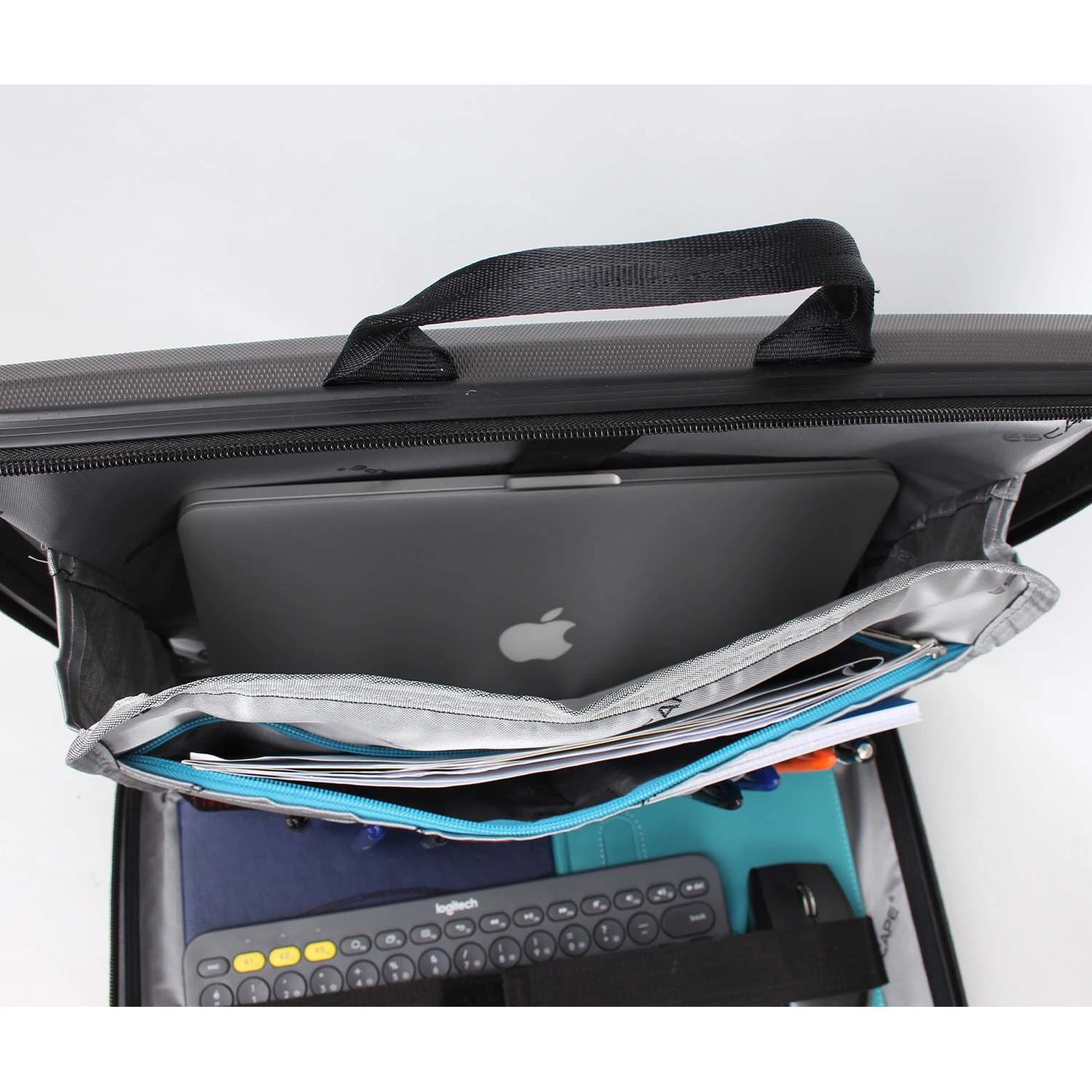 Bagacar Abs Kırılmaz Siyah Laptop ve Seyahat Çantası