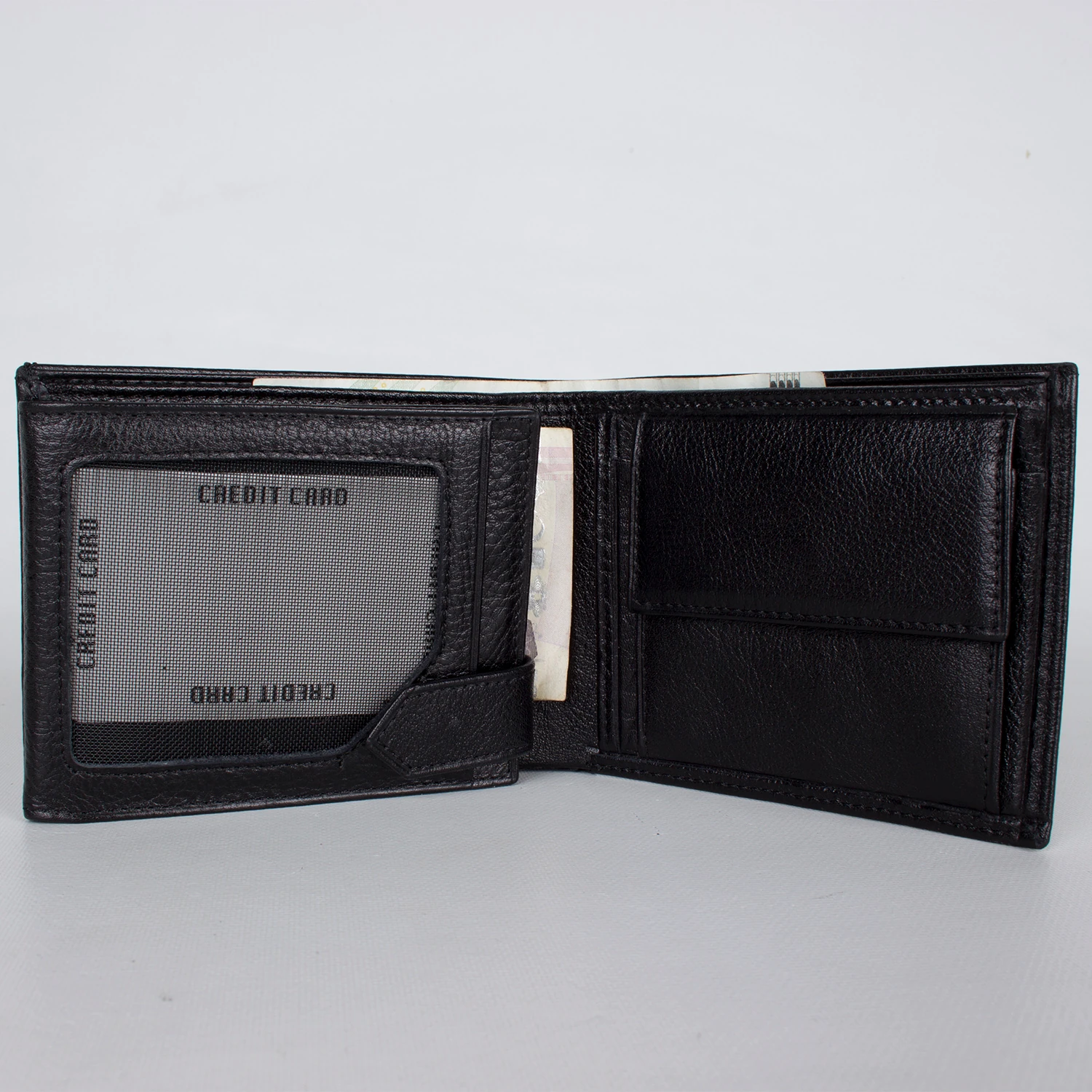 Bagacar 6410 Hakiki Deri Cüzdan Siyah Renk