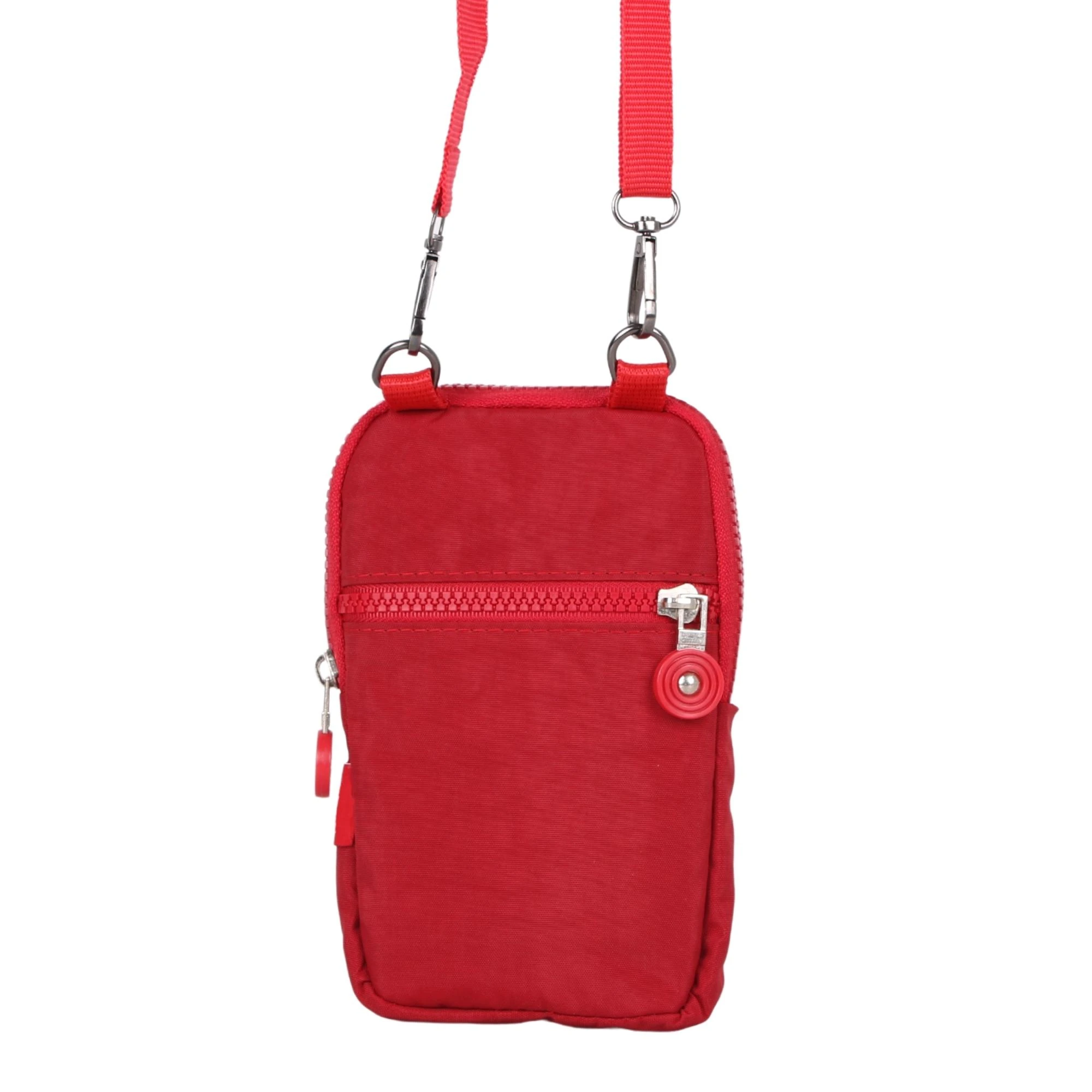 Bagacar Klinkır Kumaş Telefonluklu Çanta Kırmızı