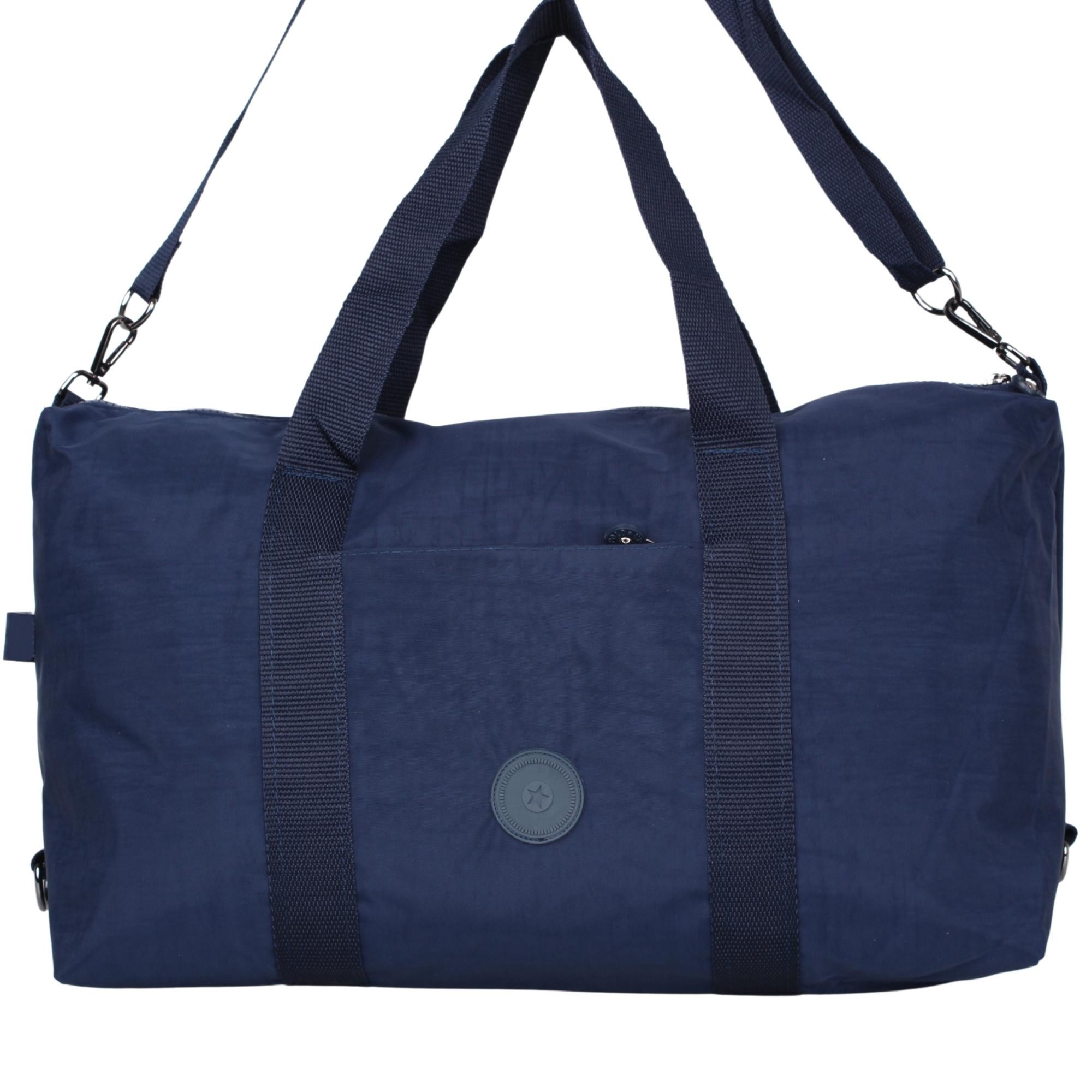 Bagacar UR6021 Lacivert Klinkır Kumaş Plaj Spor ve Seyahat Çantası