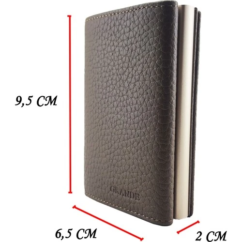 Grande 725 Mekanizmalı Deri Cüzdan/Kartlık Lacivert