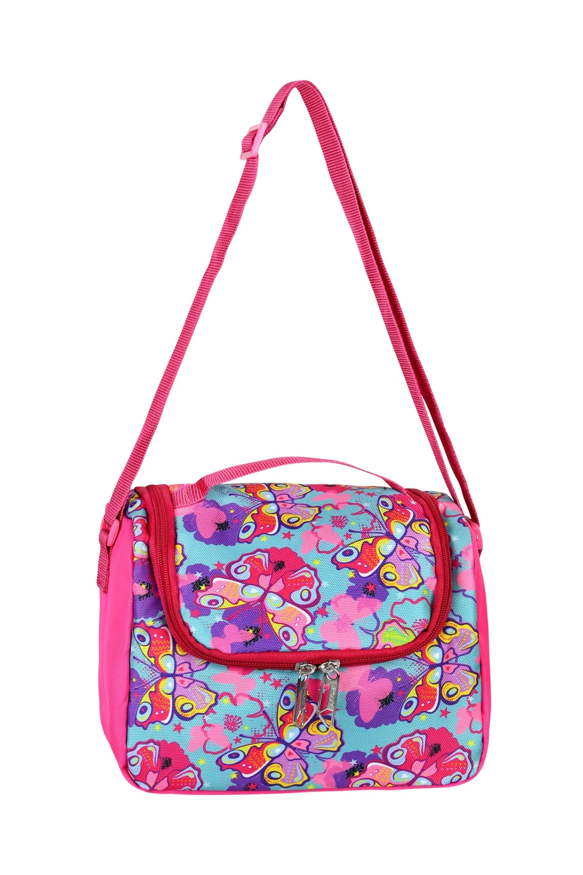 Bagacar Cakard Kız Kelebek Model Kalemlikli Beslenmeli Set Sırt Çantası