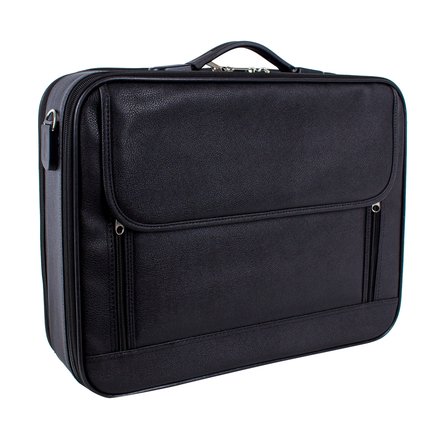 Bagacar Büyük Suni Deri Evrak ve Laptop Çantası Siyah