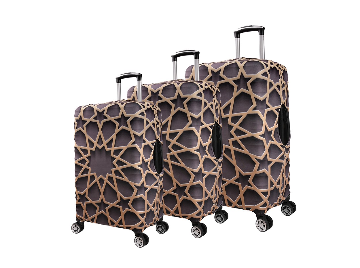 Bagacar Yıldız 3lü Set Valiz Kılıfı, 3 lü Valiz Kemeri, 3lü Valiz Etiketi