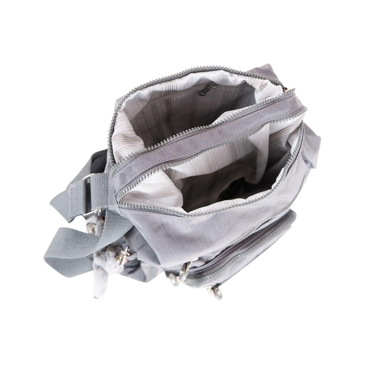 Kenyon Cox 2198 Klinkır Kumaş Hafif Sırt ve Kol Çantası Gri