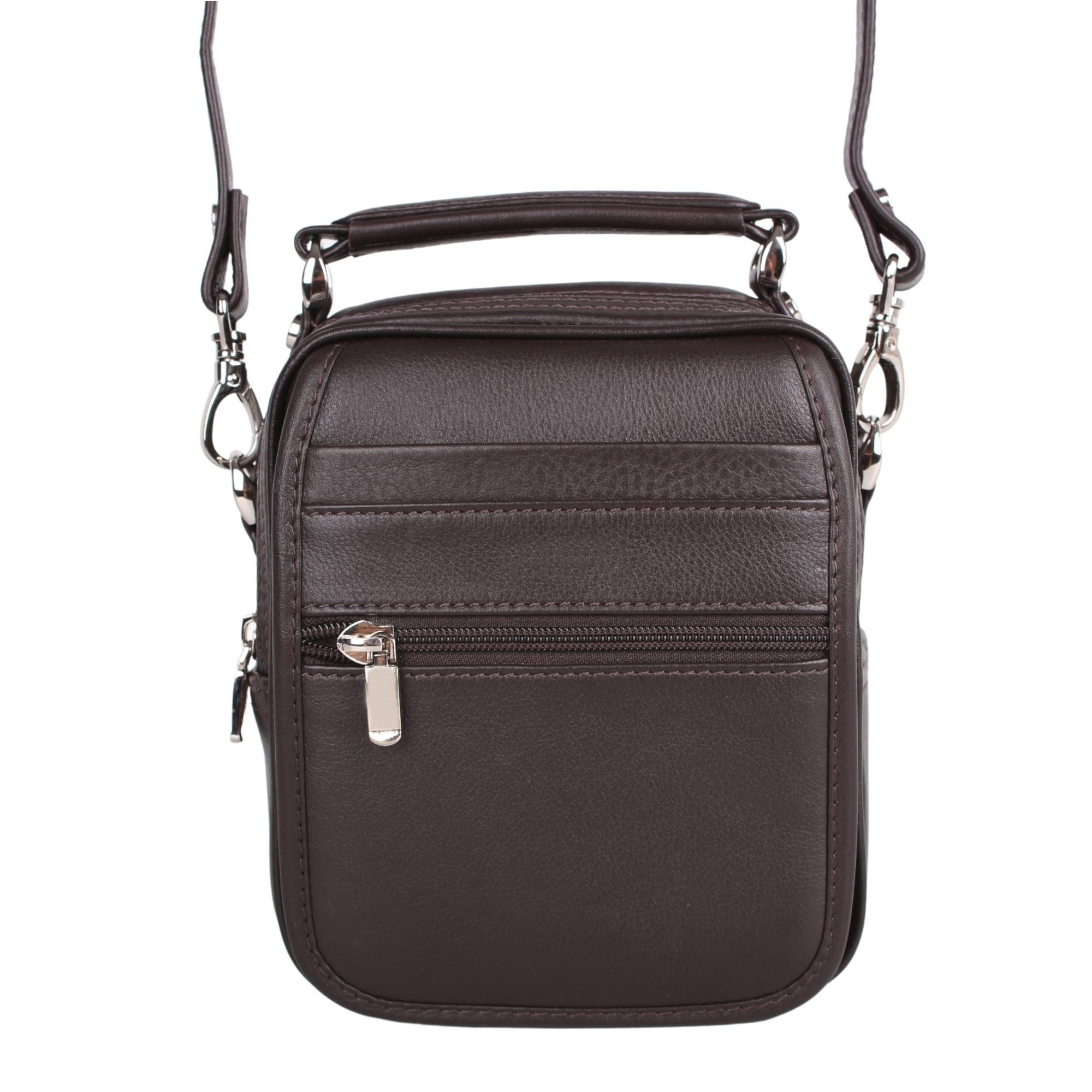Legend Leather 4598 Kahve Hakiki Deri Erkek Portföy El Ve Omuz Çantası