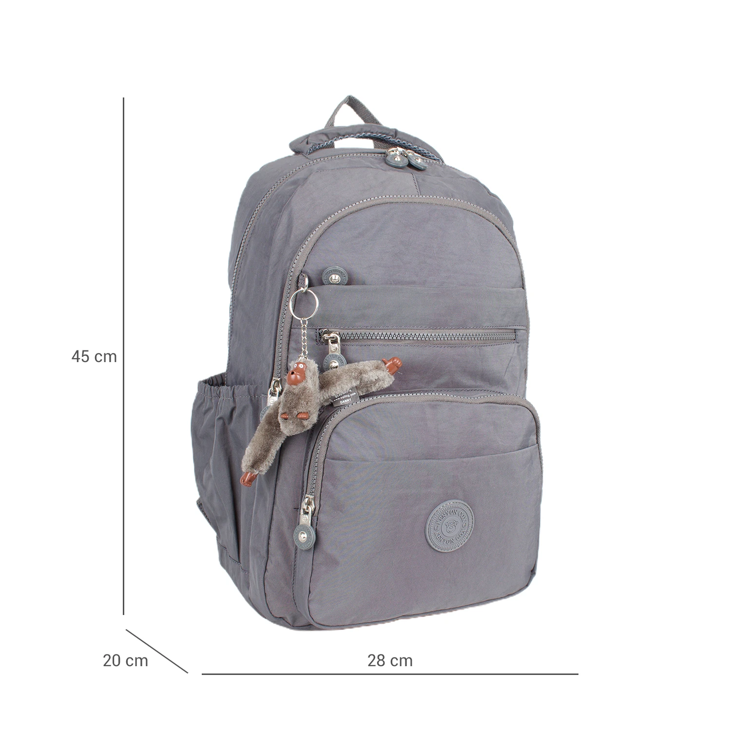 Kenyon 1810 Unisex Klinkır Kumaş Sırt Çantası Gri