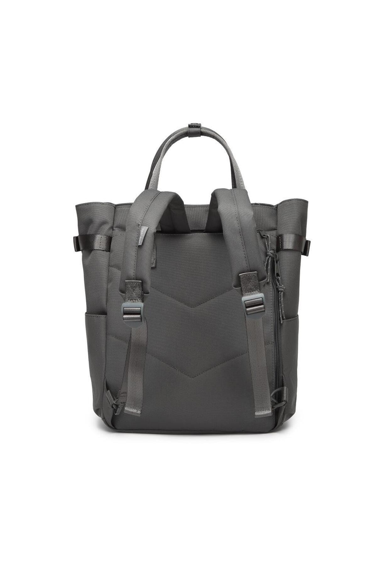 Bagacar Smart Bag 3194 Okul ve Günlük Laptop Bölmeli Sırt Çantasız Koyu Gri