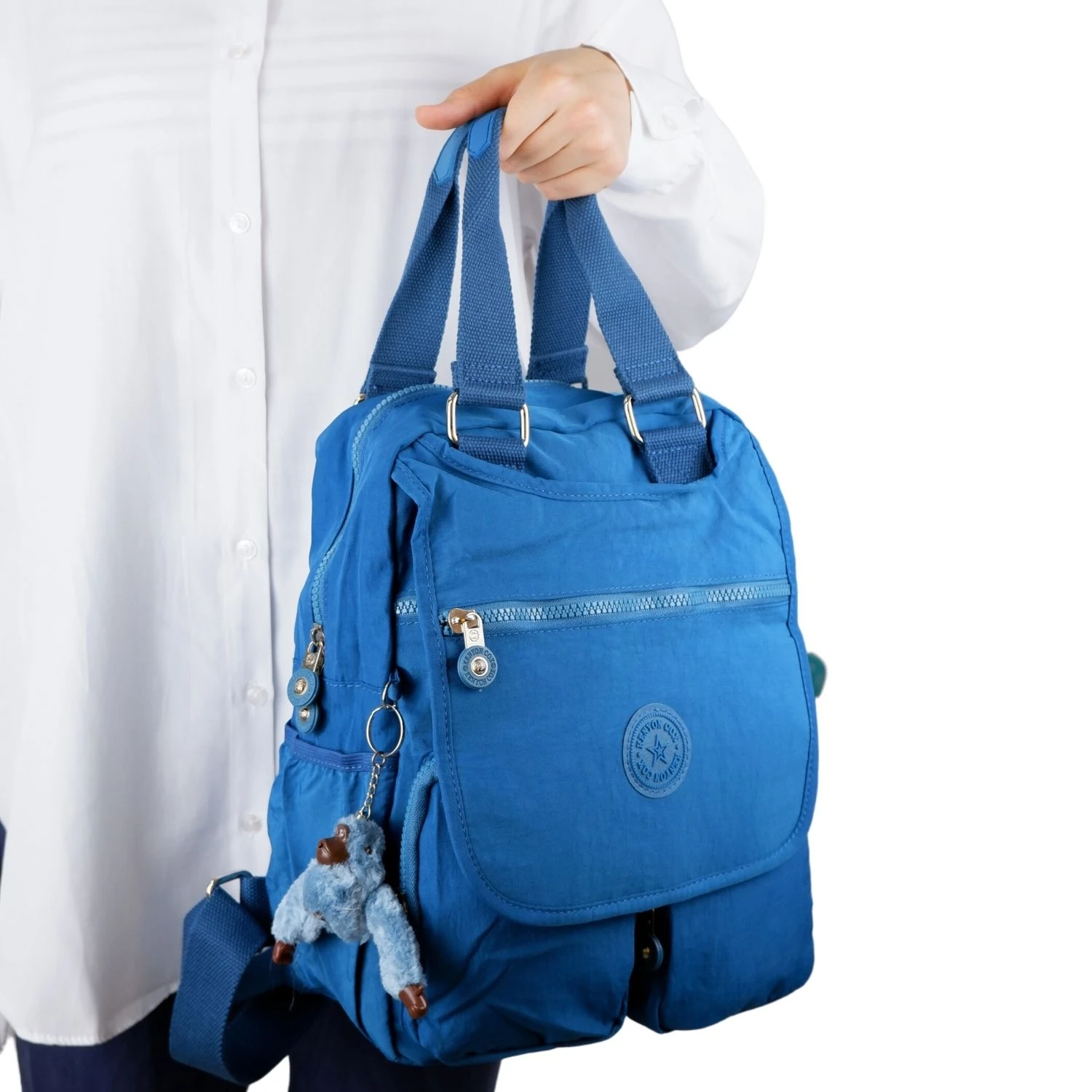 Kenyon Cox 9504 Klinkır Kumaş Hafif Sırt Çantası Mavi