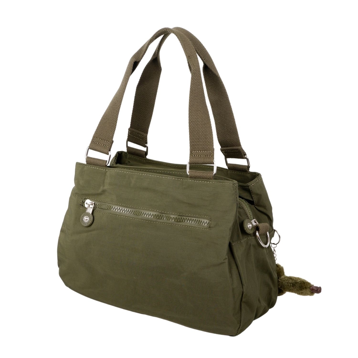 Kenyon C1112  Klinkır Kumaş Bayan Çapraz El Omuz Çantası Haki