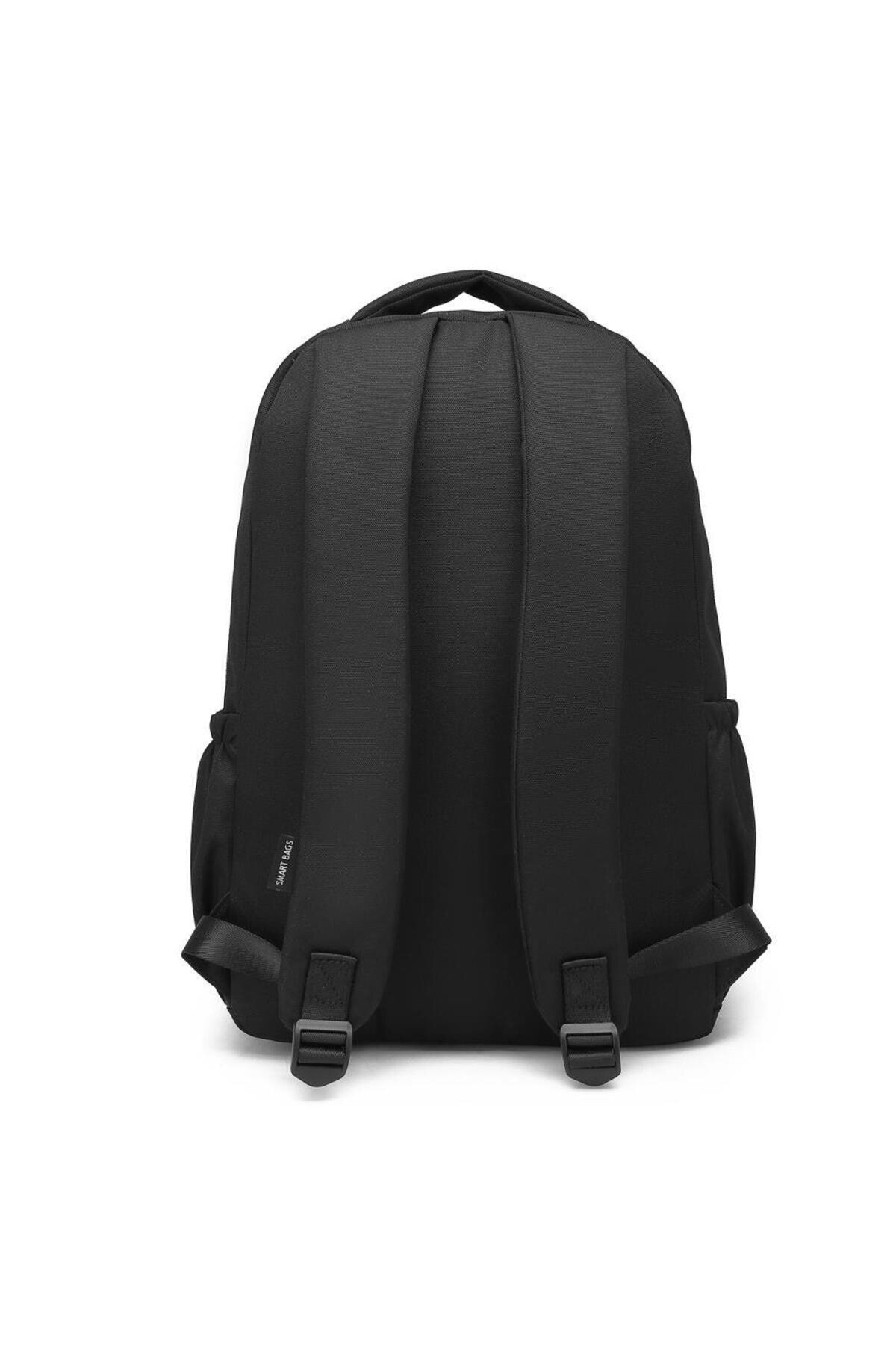 Bagacar Smart Bag 3196 Okul ve Günlük Laptop Bölmeli Sırt Çantası Siyah