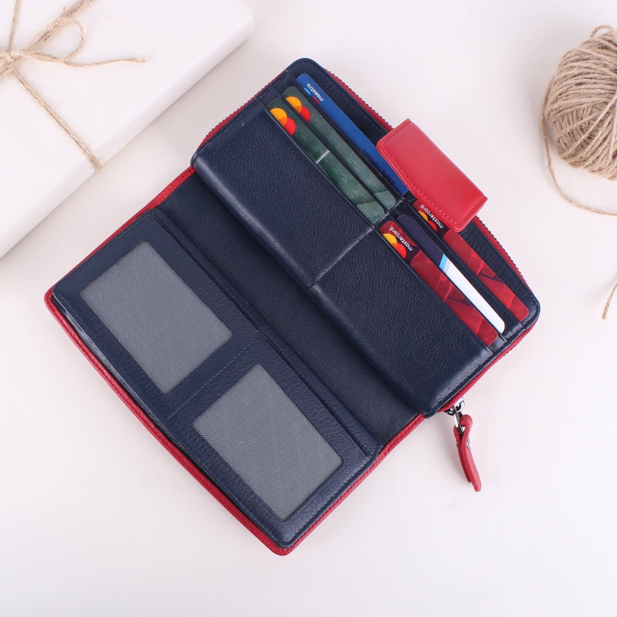 Legend Leather 2714 Bayan Hakiki Deri Cüzdan Kırmızı