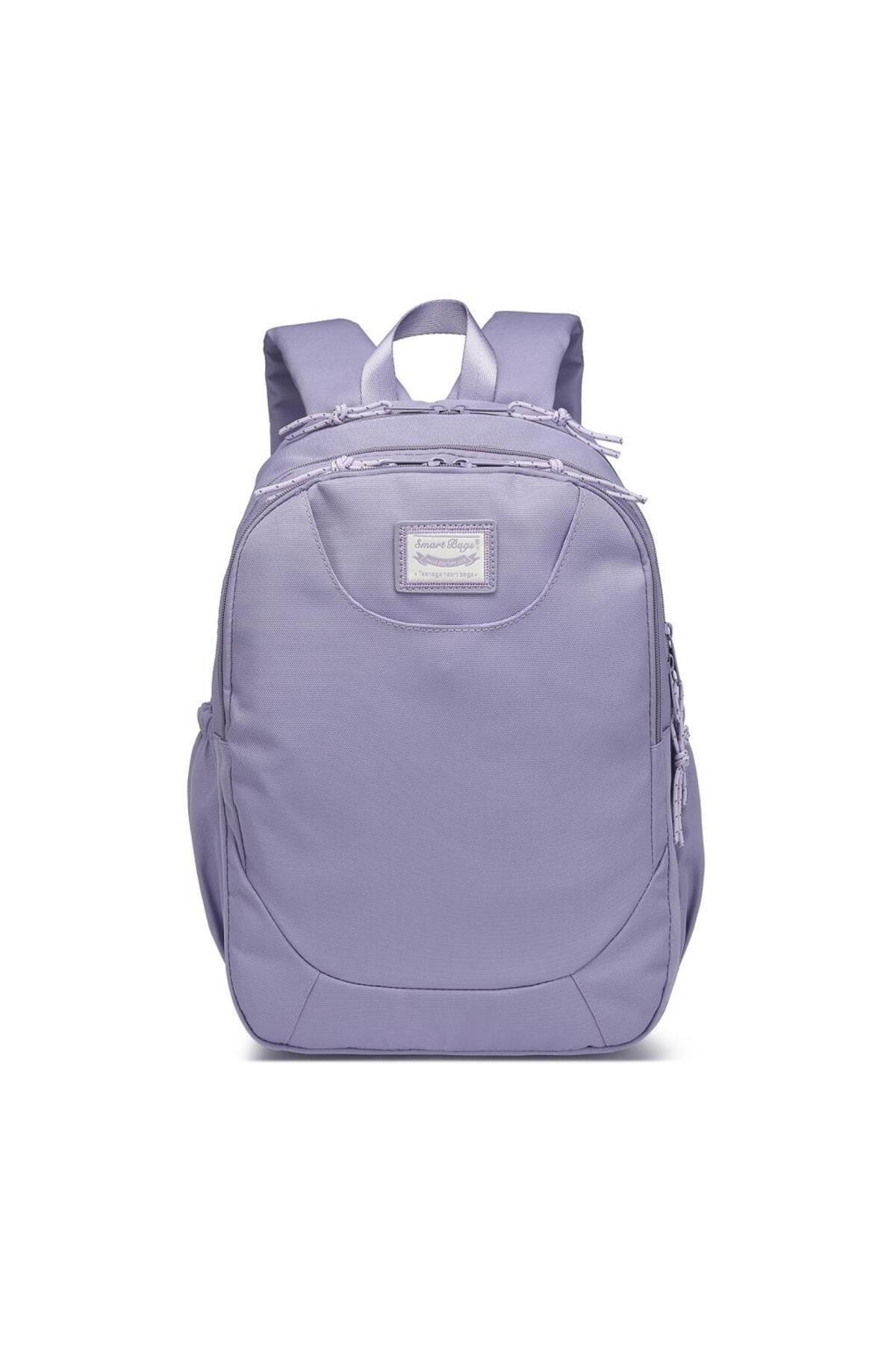Bagacar Smart Bag 3199 Okul ve Günlük Laptop Bölmeli Sırt Çantası Eflatun