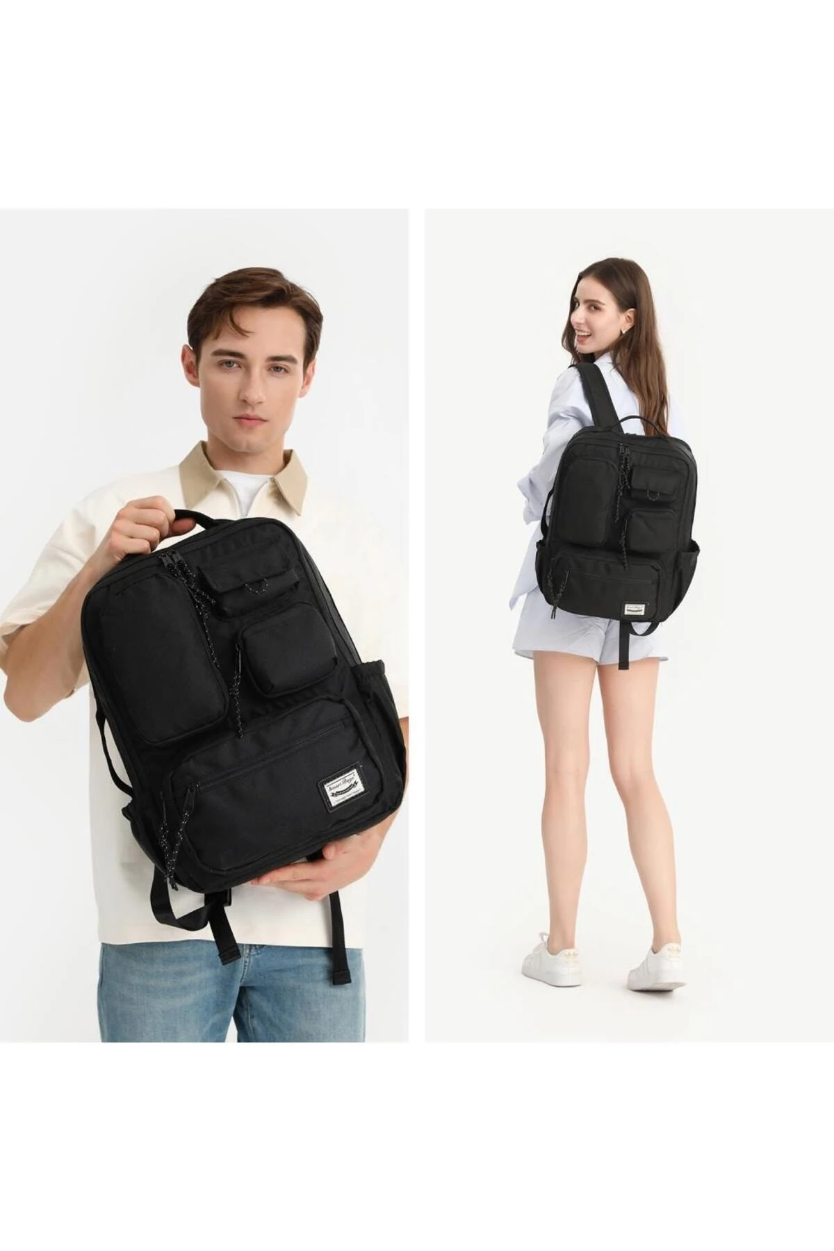 Bagacar Smart Bag 3210 Okul ve Günlük Laptop Bölmeli Sırt Çantası Bordo