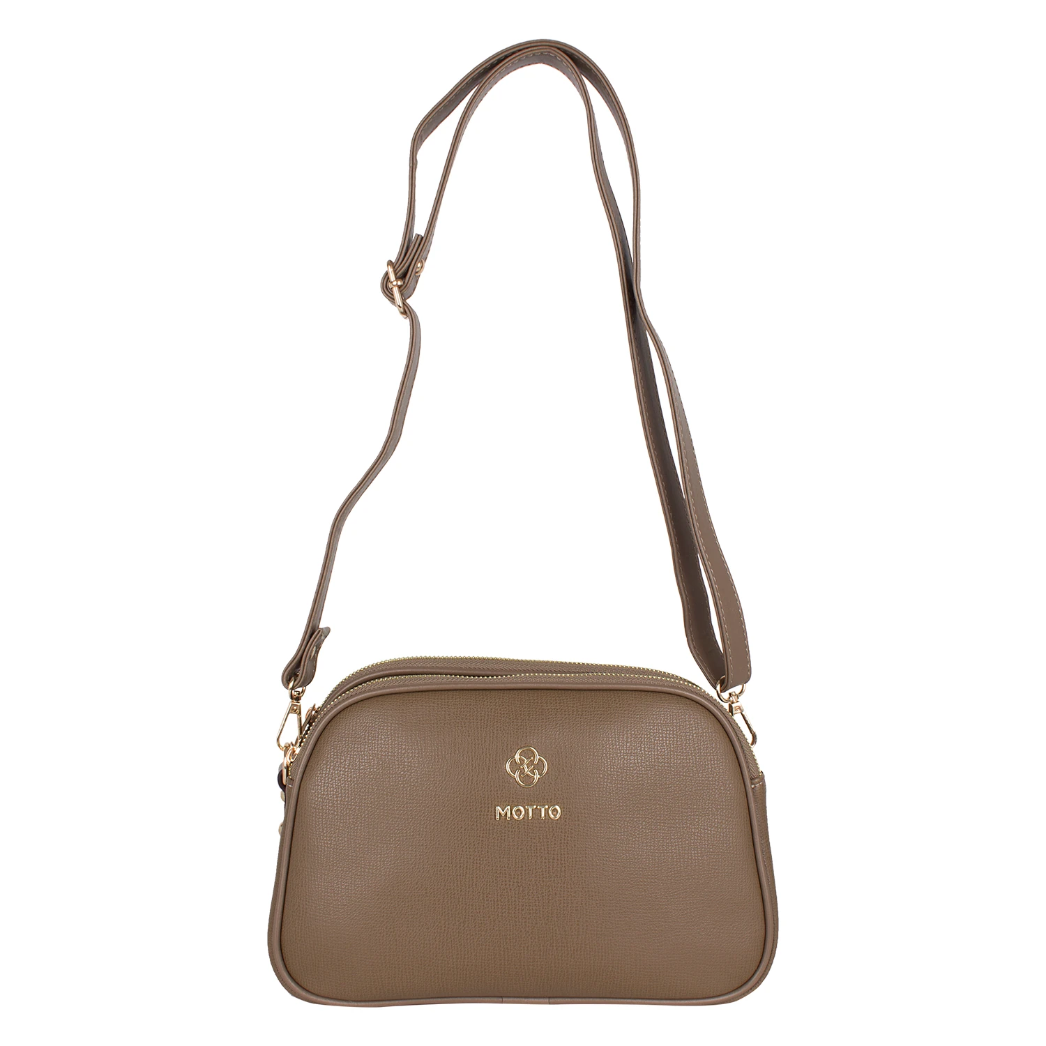 Bagacar Motto 1228 Bayan Çapraz Omuz Çantası Vizon