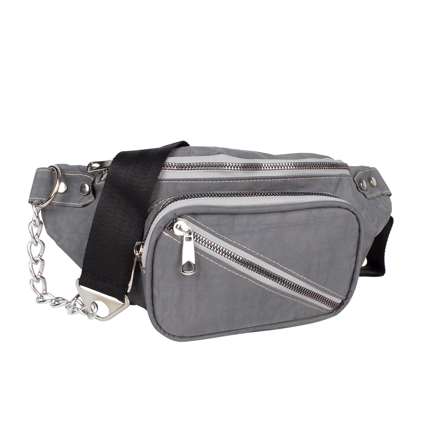 Bagacar 2021 Çapraz Göğüs Çantası ve Bel Çantası Gri