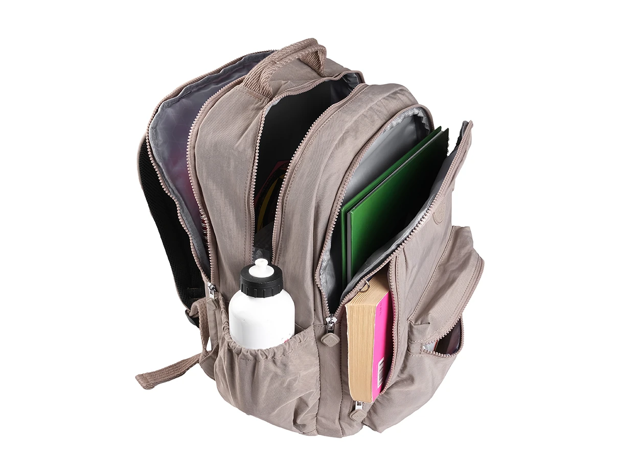 Bagacar 1094 Su Geçirmez İthal Krinkıl Kumaş Laptop Bölmeli Okul ve Günlük Sırt Çantası