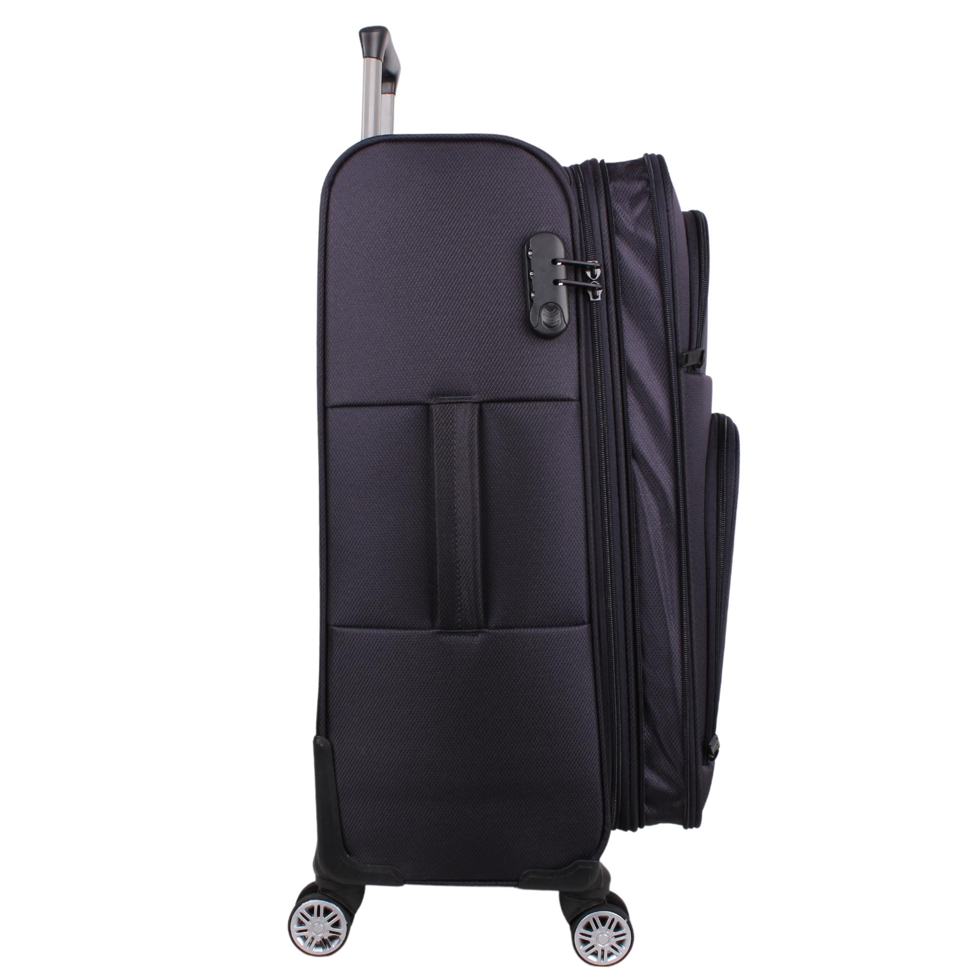Bagacar Ultra Lıght Körüklü Kumaş Kabin Boy Valiz Lacivert