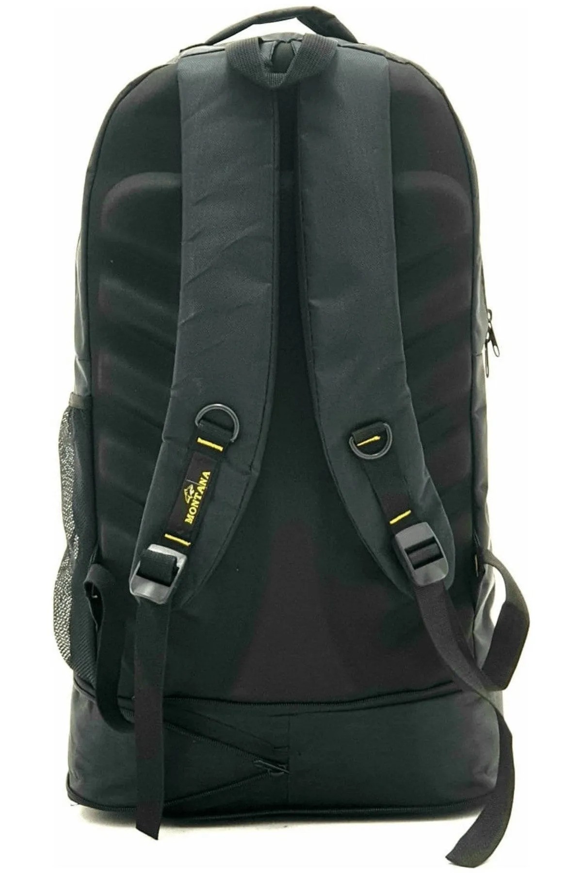 Mountainer 55+10 Litre Körüklü Siyah Su Geçirmez Çok Gözlü Seyahat-dağcı-kampçı Sırt Çantası