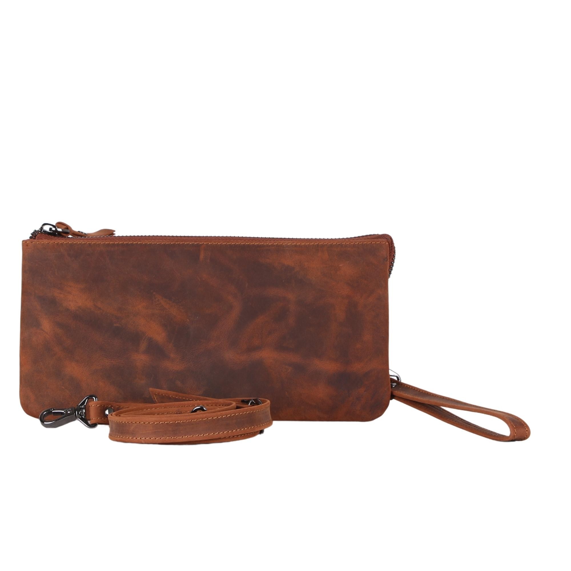 Legend Leather 2670 Taba Hakiki Deri El Portföyü ve Omuz Askılı Çapraz Çanta