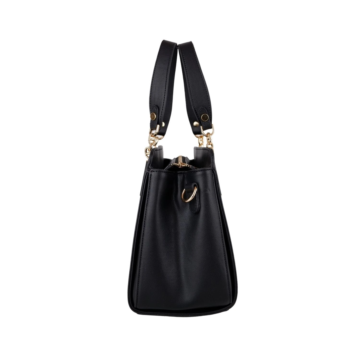 Bagacar 828 Siyah Suni Deri Bayan Çapraz El ve Omuz Çantası