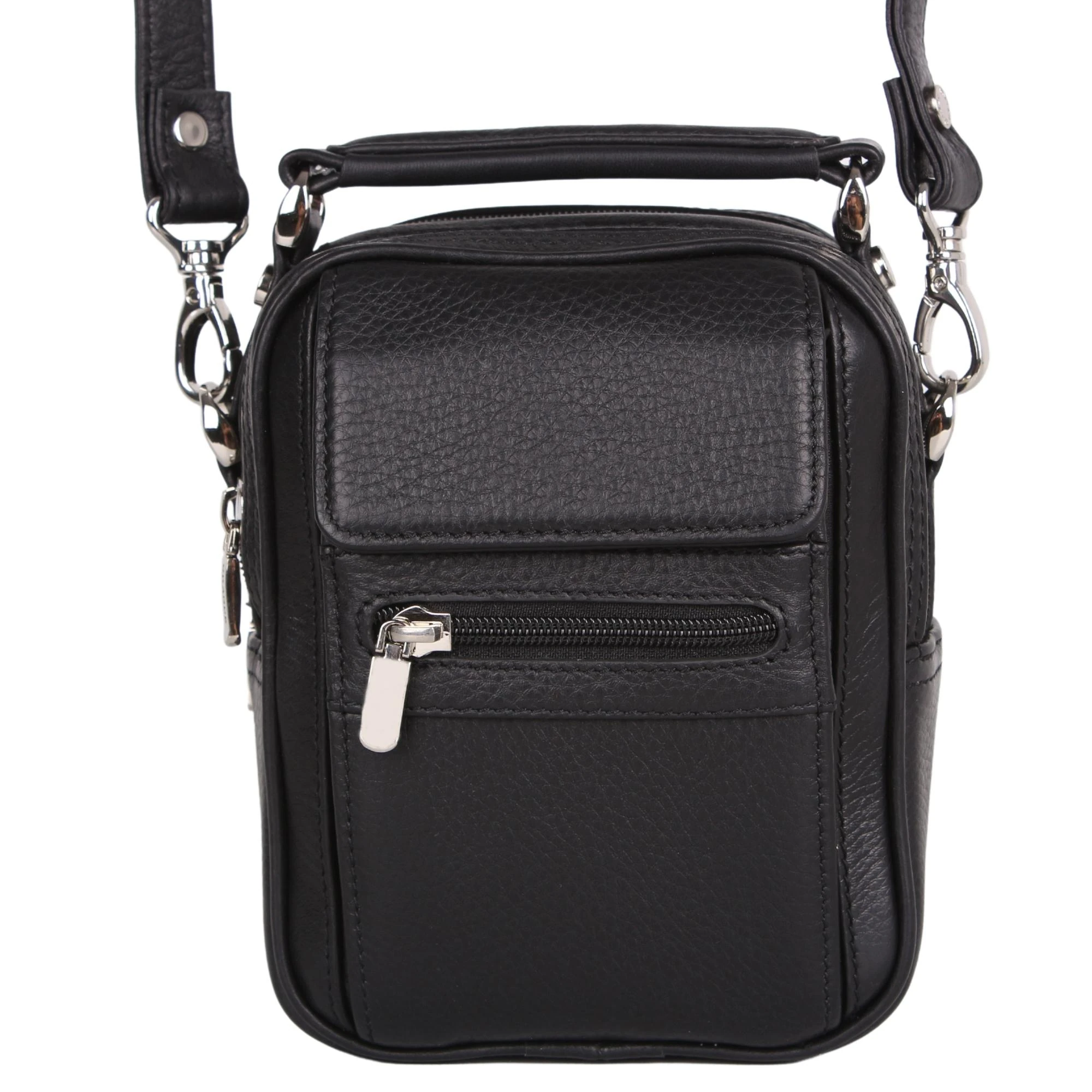 Legend Leather 4586 Siyah Hakiki Deri Erkek Portföy El Ve Omuz Çantası