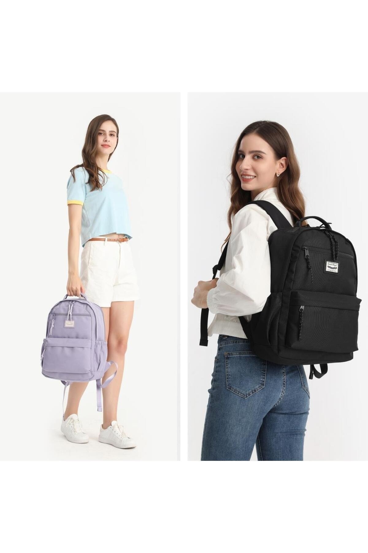 Bagacar Smart Bag 3198 Okul ve Günlük Laptop Bölmeli Sırt Çantası Yeşil