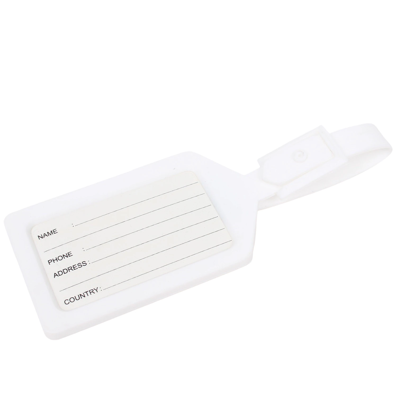 Bagacar Beyaz Valiz İsimliği Uçak Bagaj Etiketi