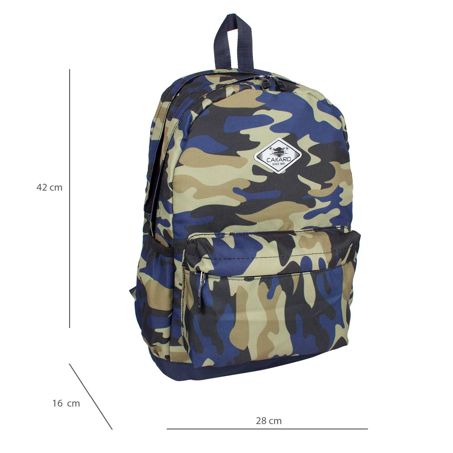 Bagacar Cakard 20105 Erkek Okul Sırt Çantası Mavi Kamufulaj