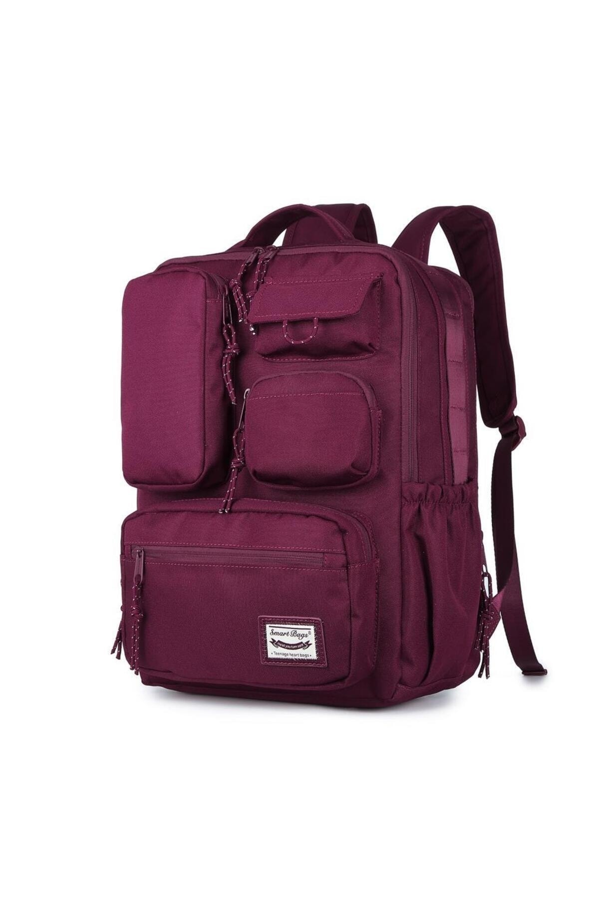 Bagacar Smart Bag 3210 Okul ve Günlük Laptop Bölmeli Sırt Çantası Bordo