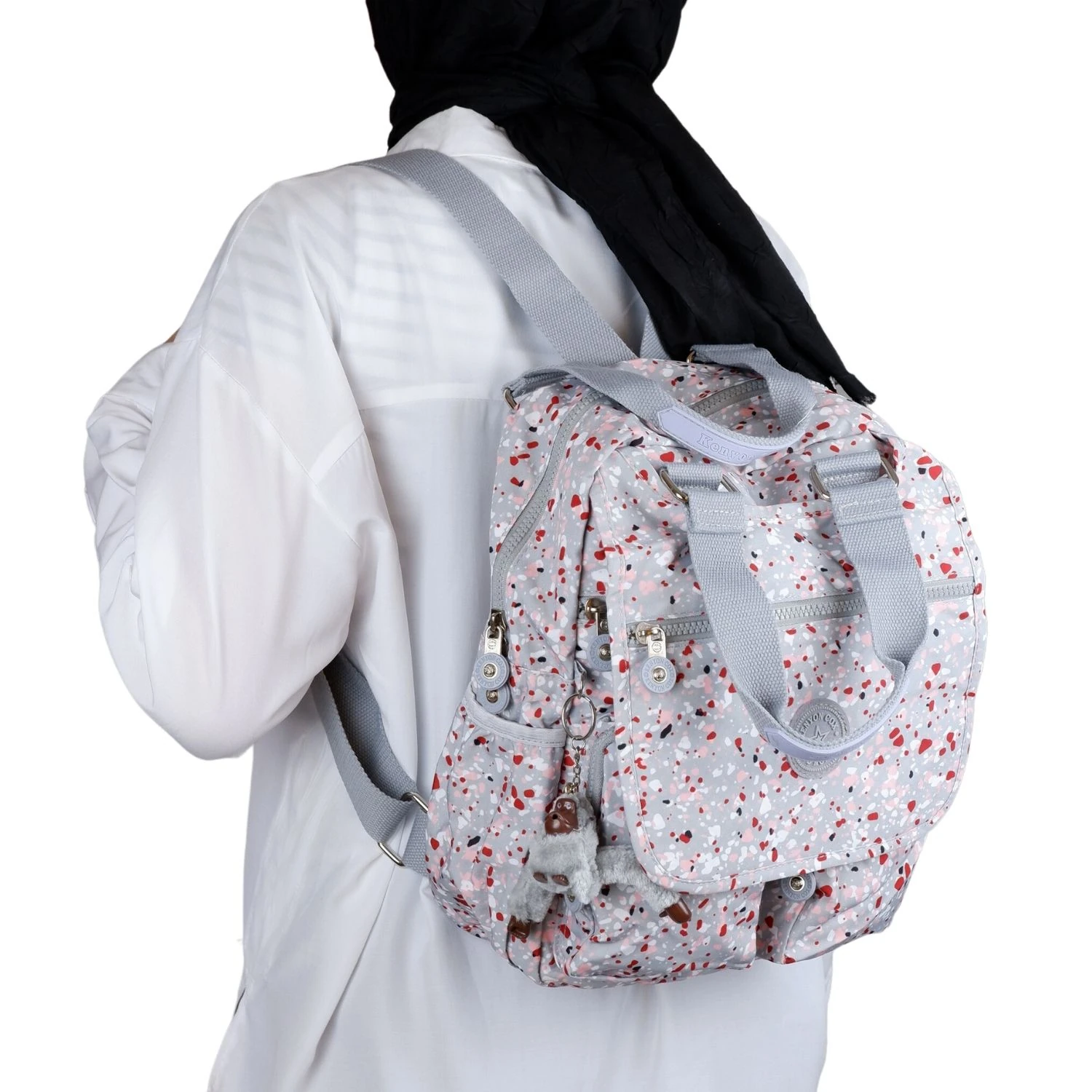 Kenyon Cox 9504 Klinkır Kumaş Hafif Sırt Çantası Desenli