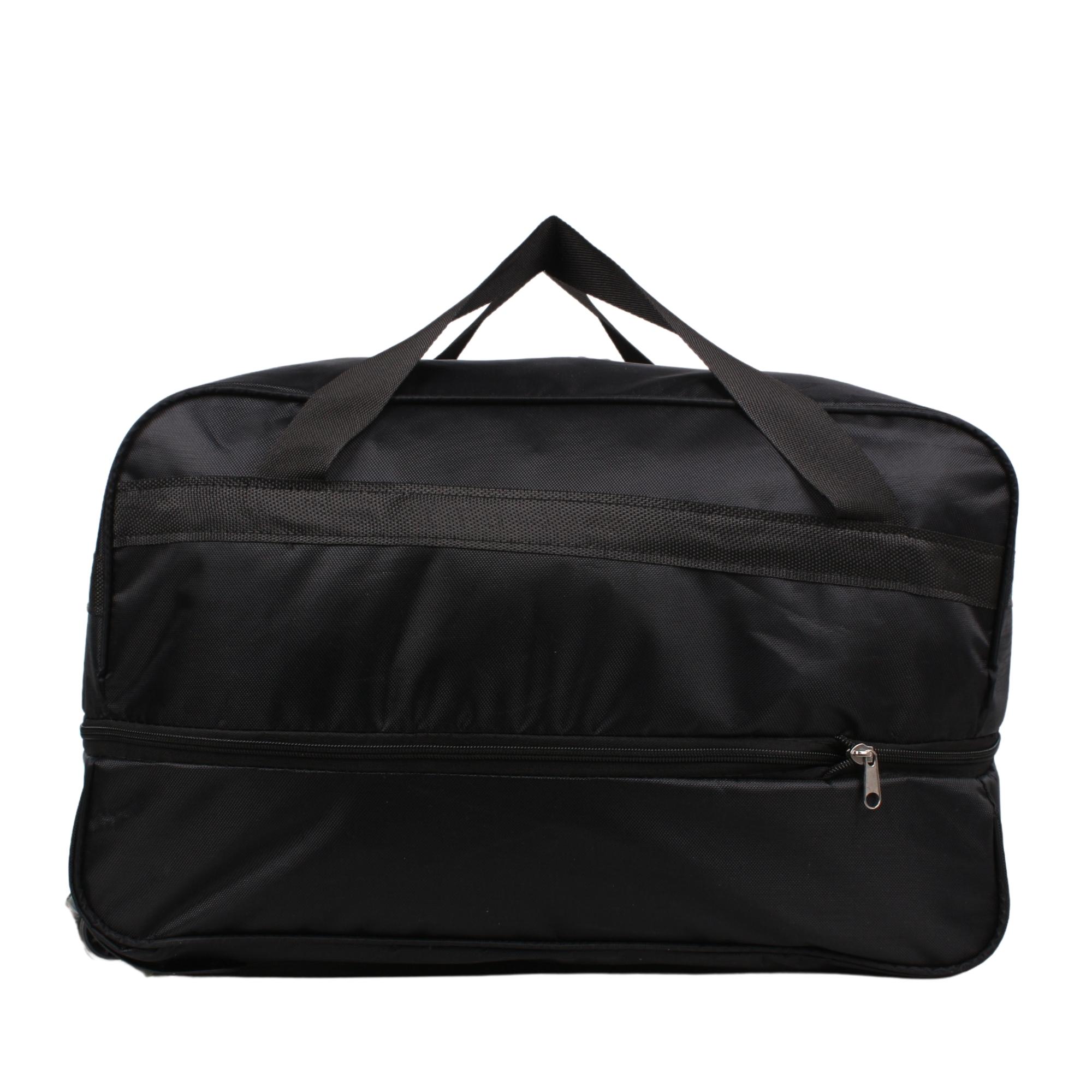 Bagacar 3 Teker Körüklü Kabin Boy Seyahat Valizi Siyah