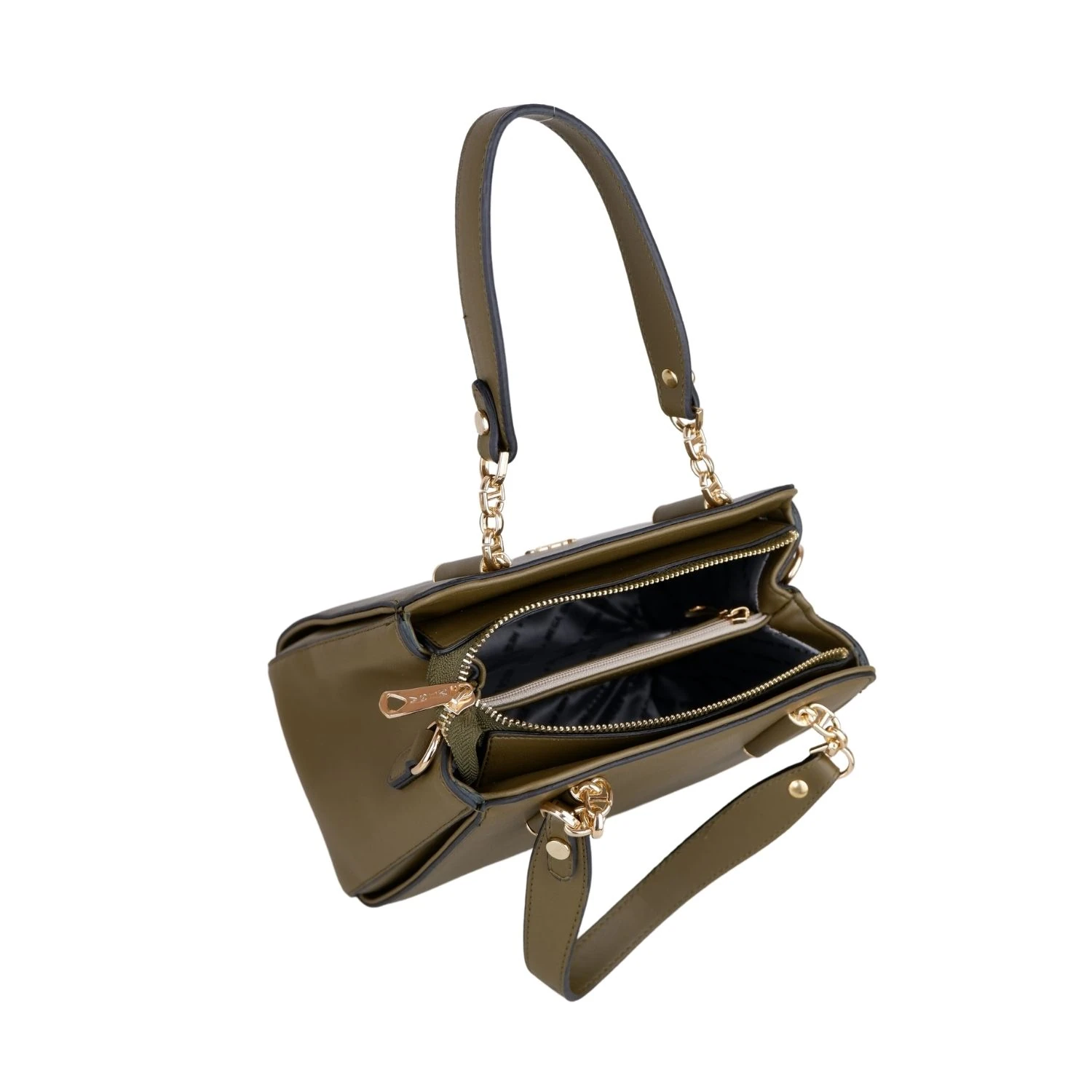 Bagacar 828 Camel Suni Deri Bayan Çapraz El ve Omuz Çantası