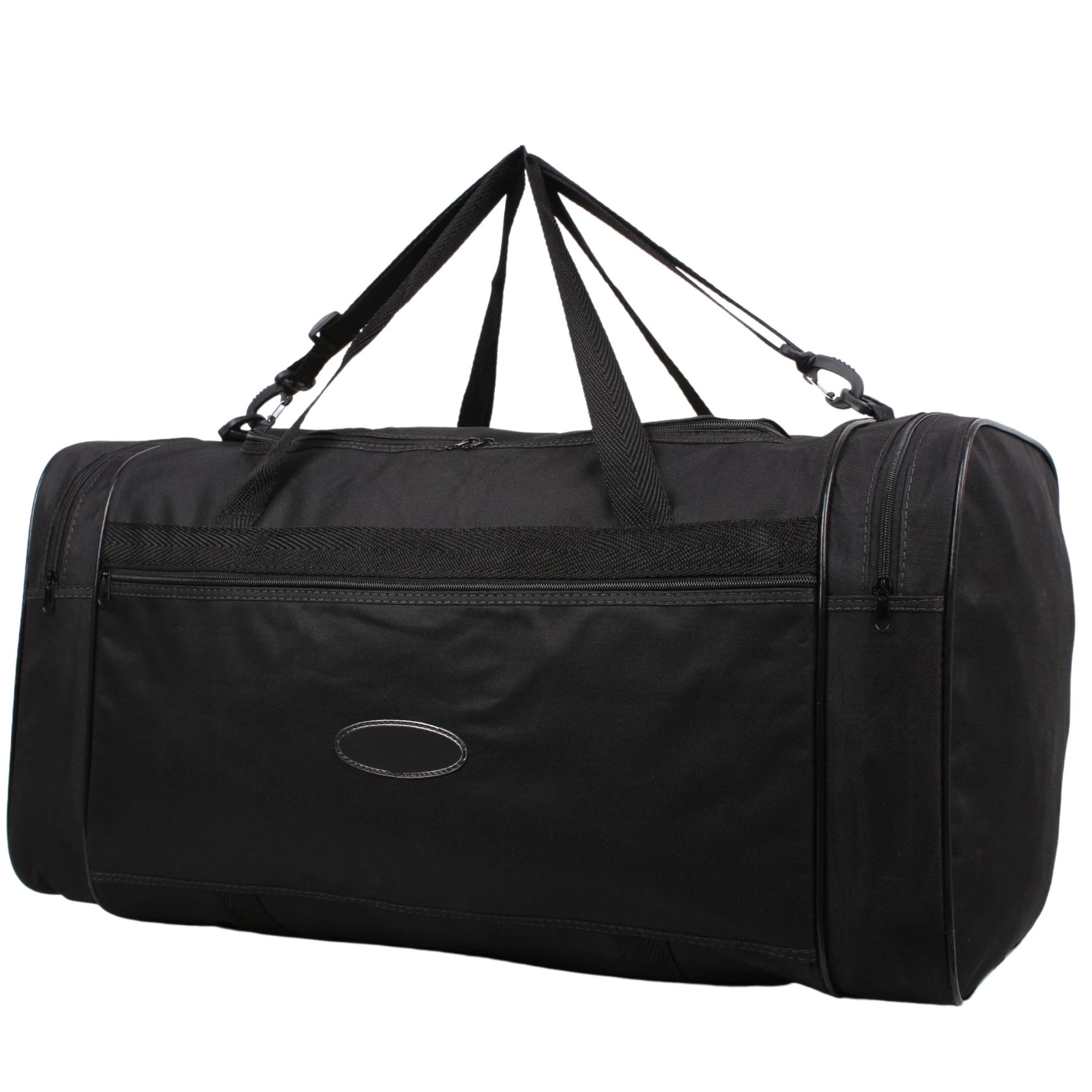 Bagacar Büyük Boy Siyah Omuz Askılı Spor ve Seyahat Çantası