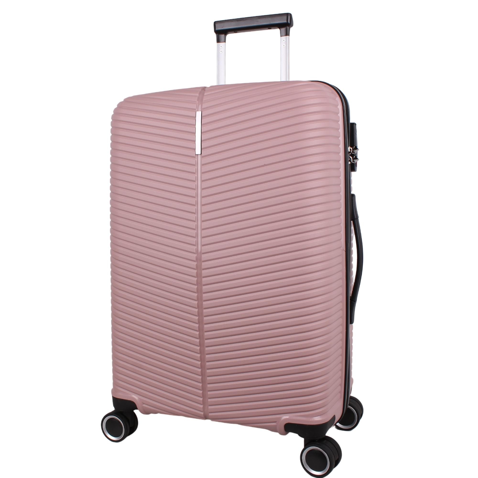 Bagacar Ultra Light Kırılmaz Silikon 3 Lü Valiz Seti Pudra