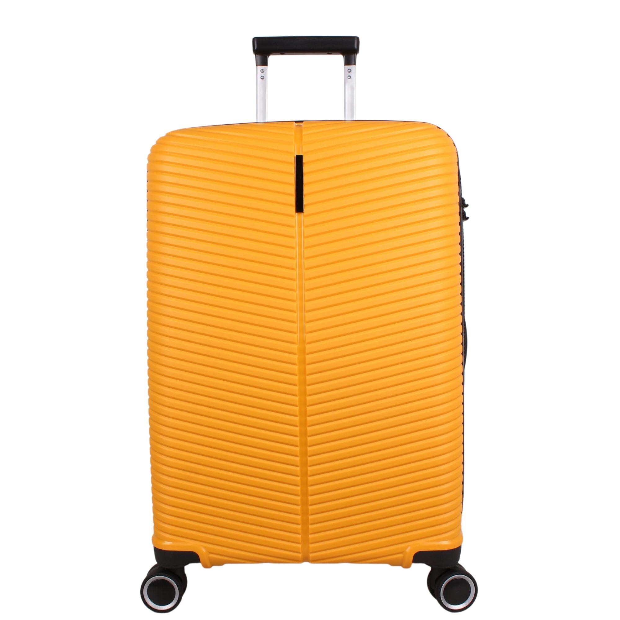 Bagacar Ultra Light Kırılmaz Silikon Büyük Boy Valiz Sarı